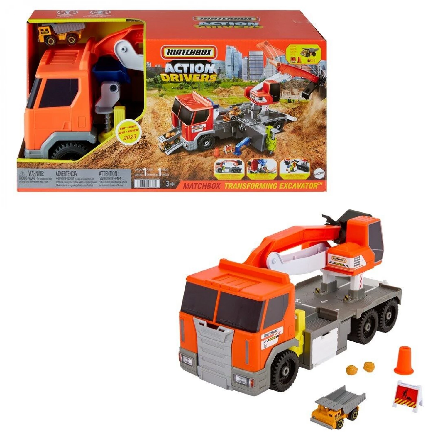 Matchbox kamion sa bagerom Action Drivers HPD64