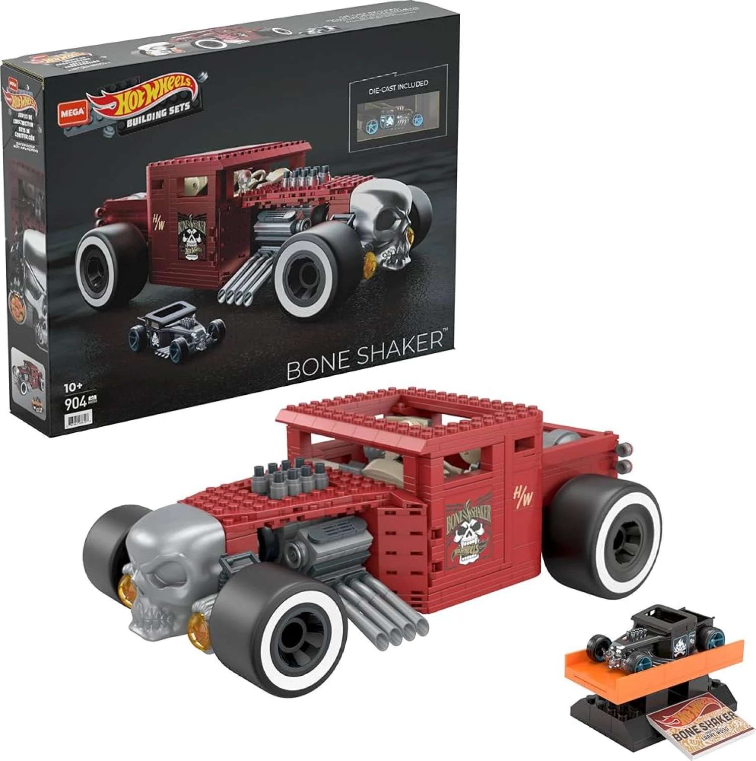 Hot Wheels Mega konstruktor kocke Bone Shaker 904pcs HBD50