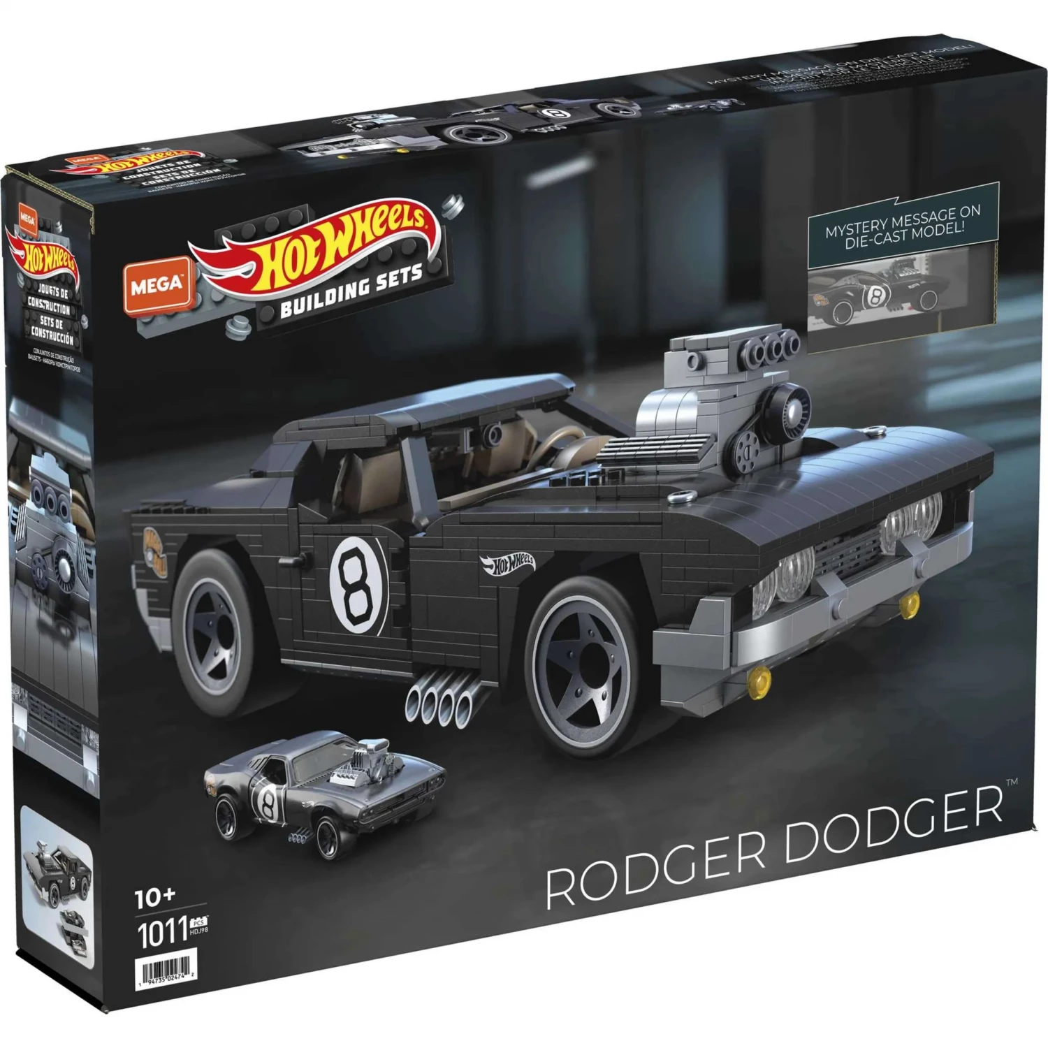 Hot Wheels Mega konstruktor kocke Rodger Doge 1011pcs HBD50