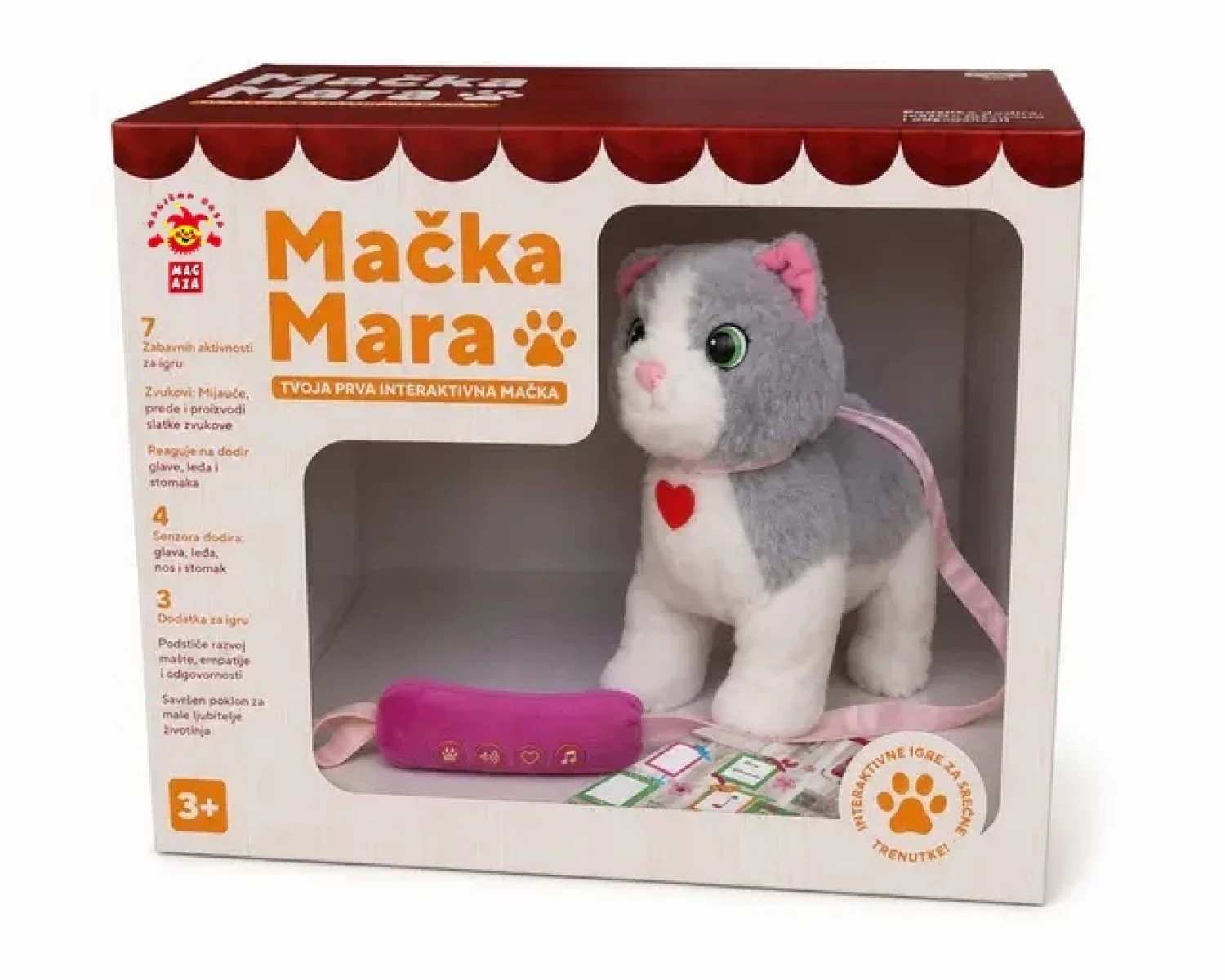 PLIŠANA IGRAČKA MAČKA MARA NA SRPSKOM MAGAZA