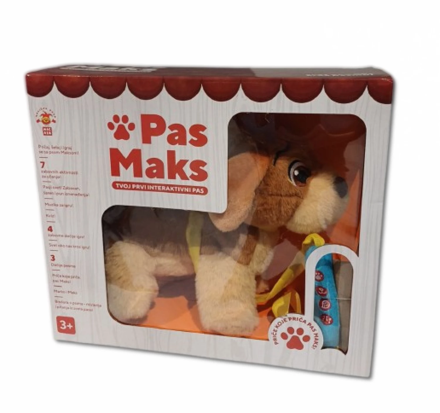 Plisani pas Maks povodac