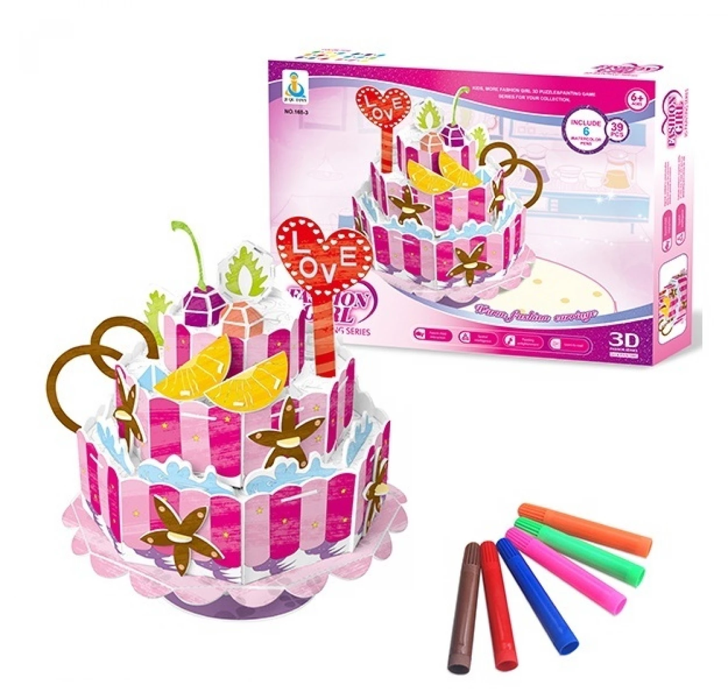 Slagalice 3D Rodjendanska torta 168-D11