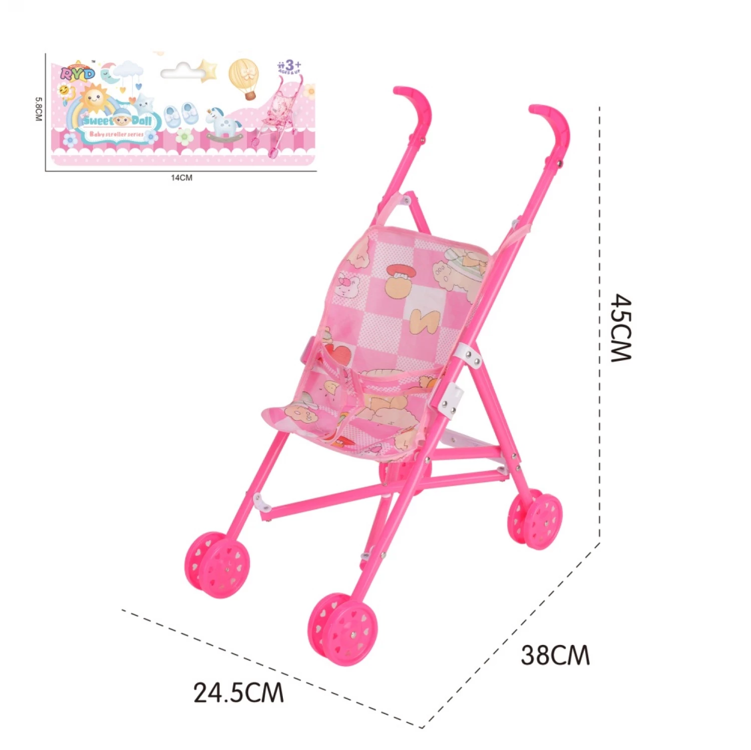 Kolica za lutku plasticna 612M