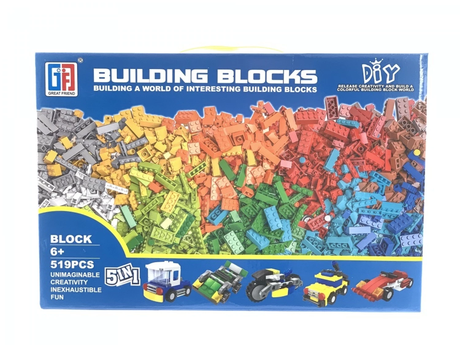 Konstruktor kocke 5in1 519pcs 123-412