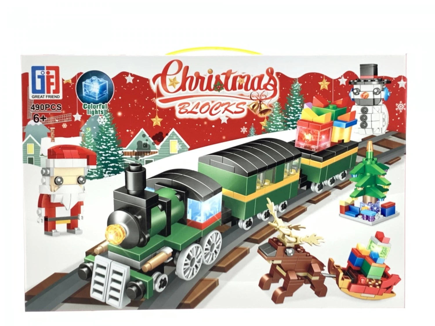 Konstruktor kocke novogodisnje 490pcs 123-507