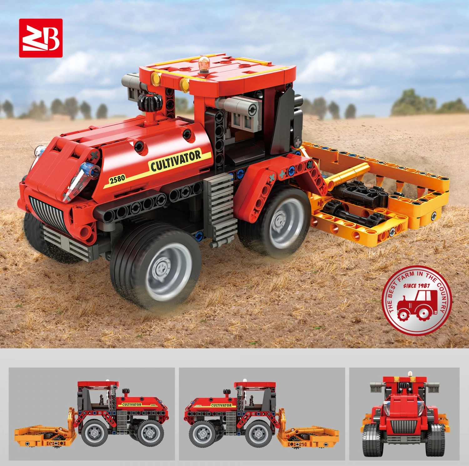 Konstruktor kocke Kombajn 485pcs 33071