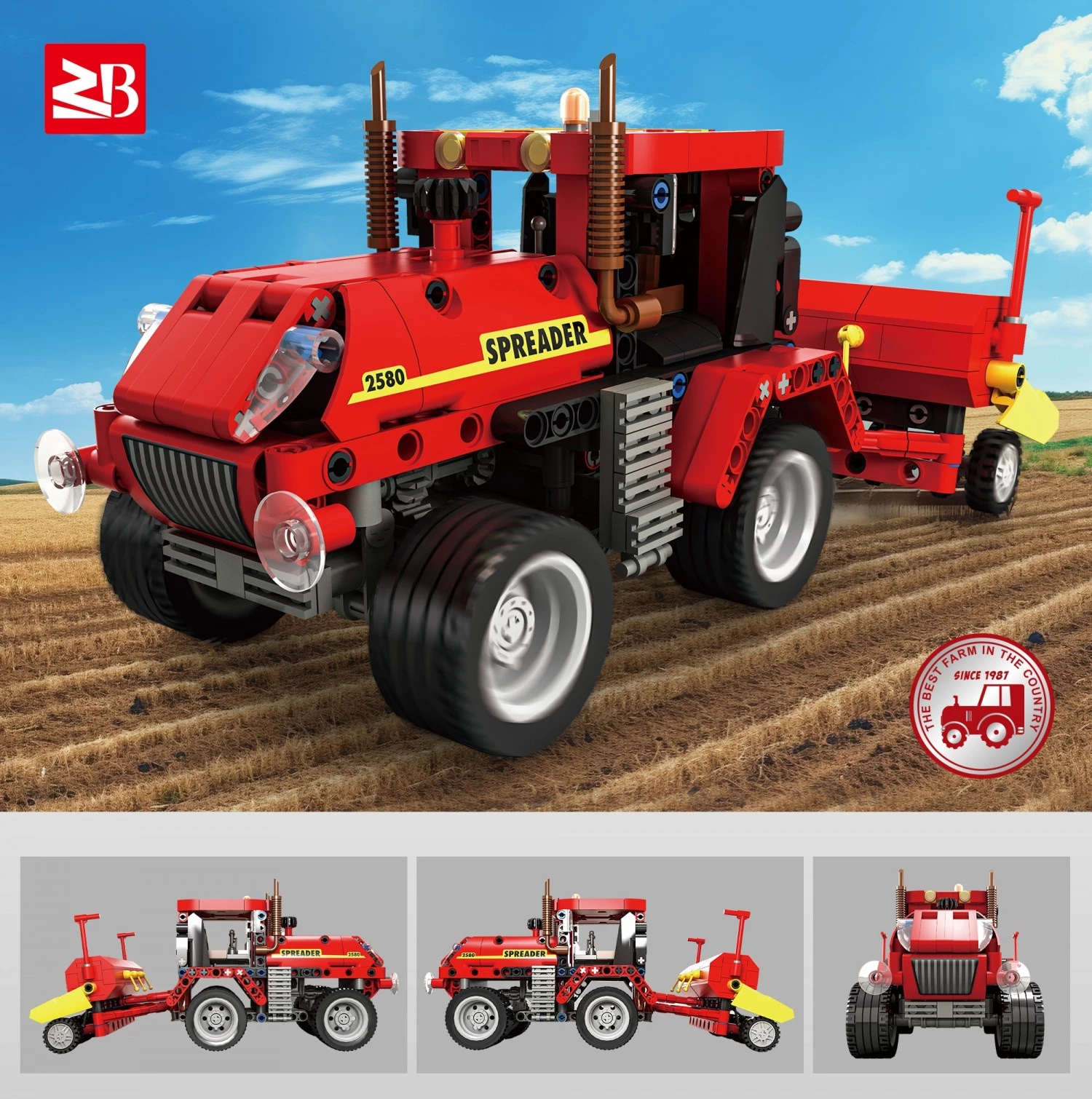 Konstruktor kocke Kombajn 471pcs 33073