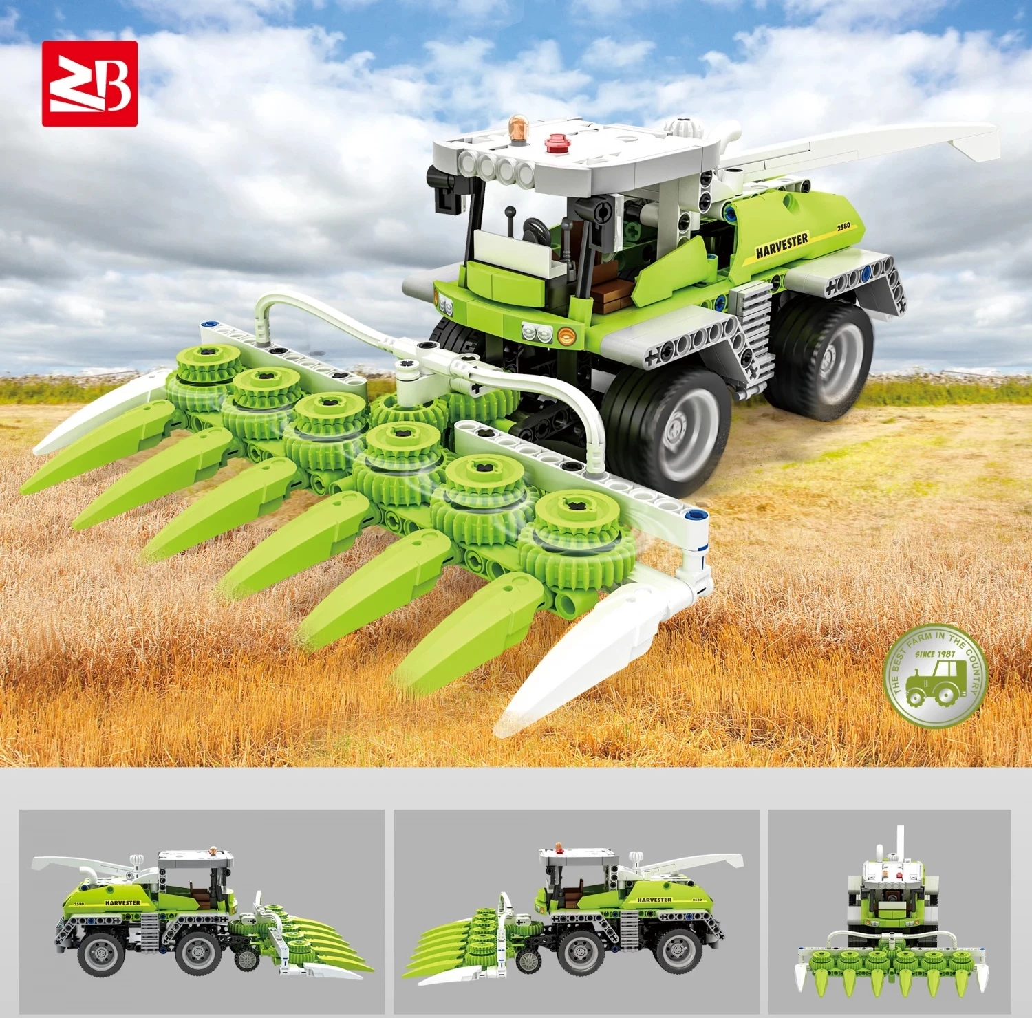 Konstruktor kocke Kombajn 520pcs 33074