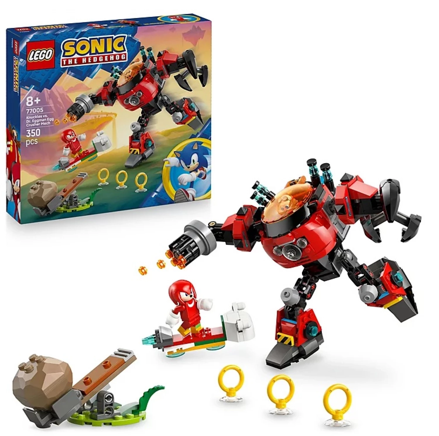LEGO KNUCKLES VS DR EGGMAN EGG CRUSHER MECH