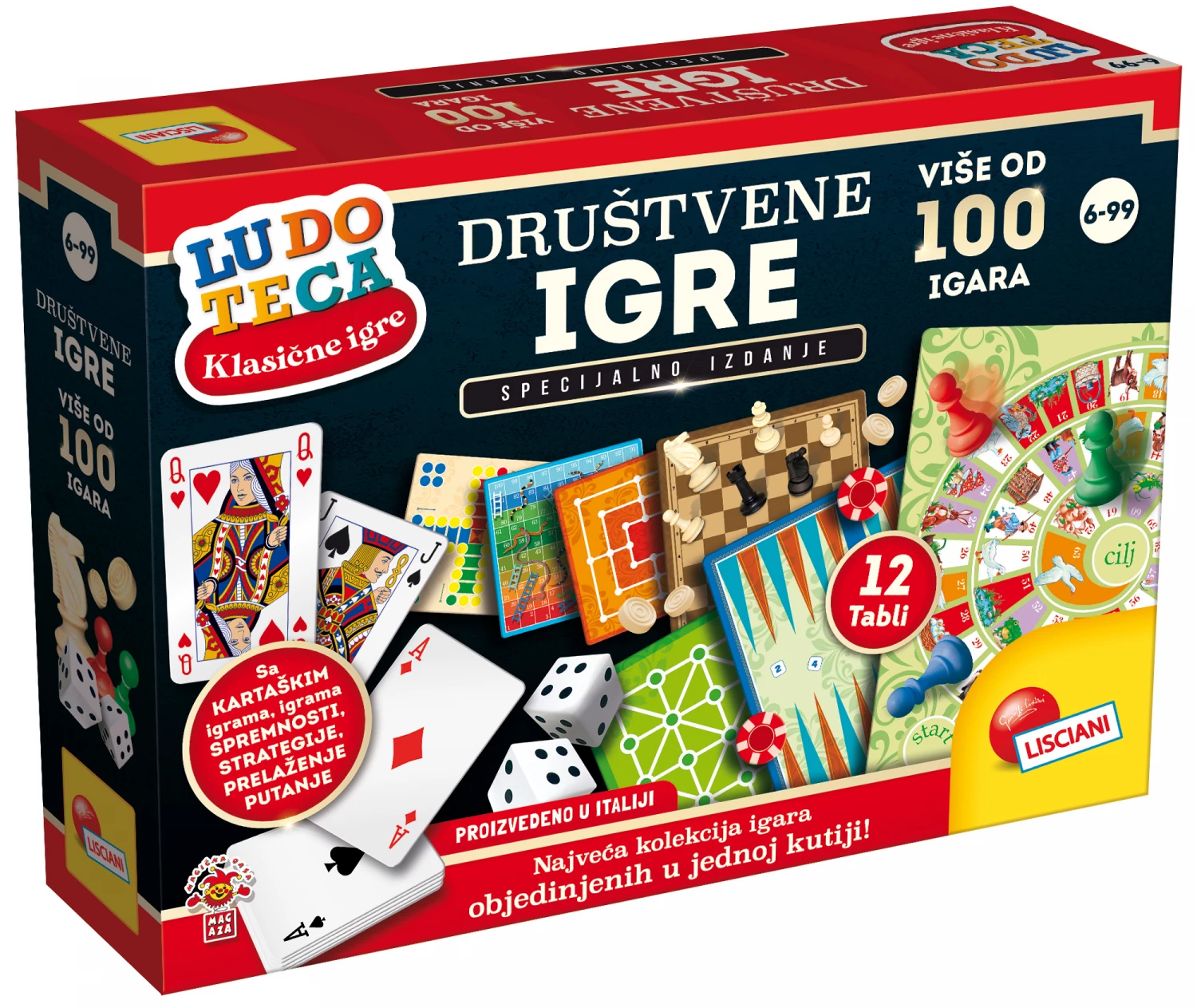 Drustvene igre SR Ludoteka 100 drustvenih igara Lisciani RS68791