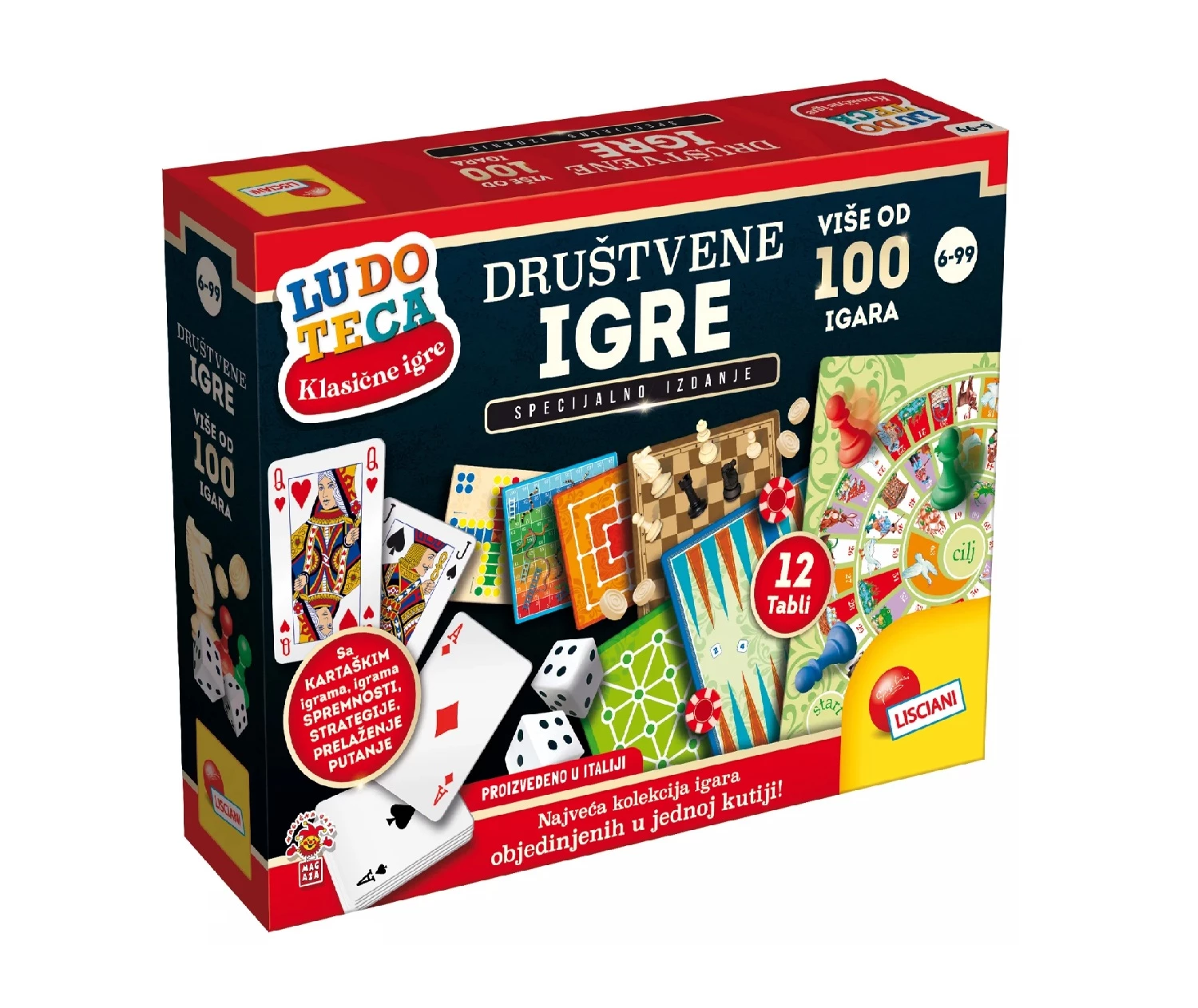 Drustvene igre SR Ludoteka 100 drustvenih igara Lisciani RS68791