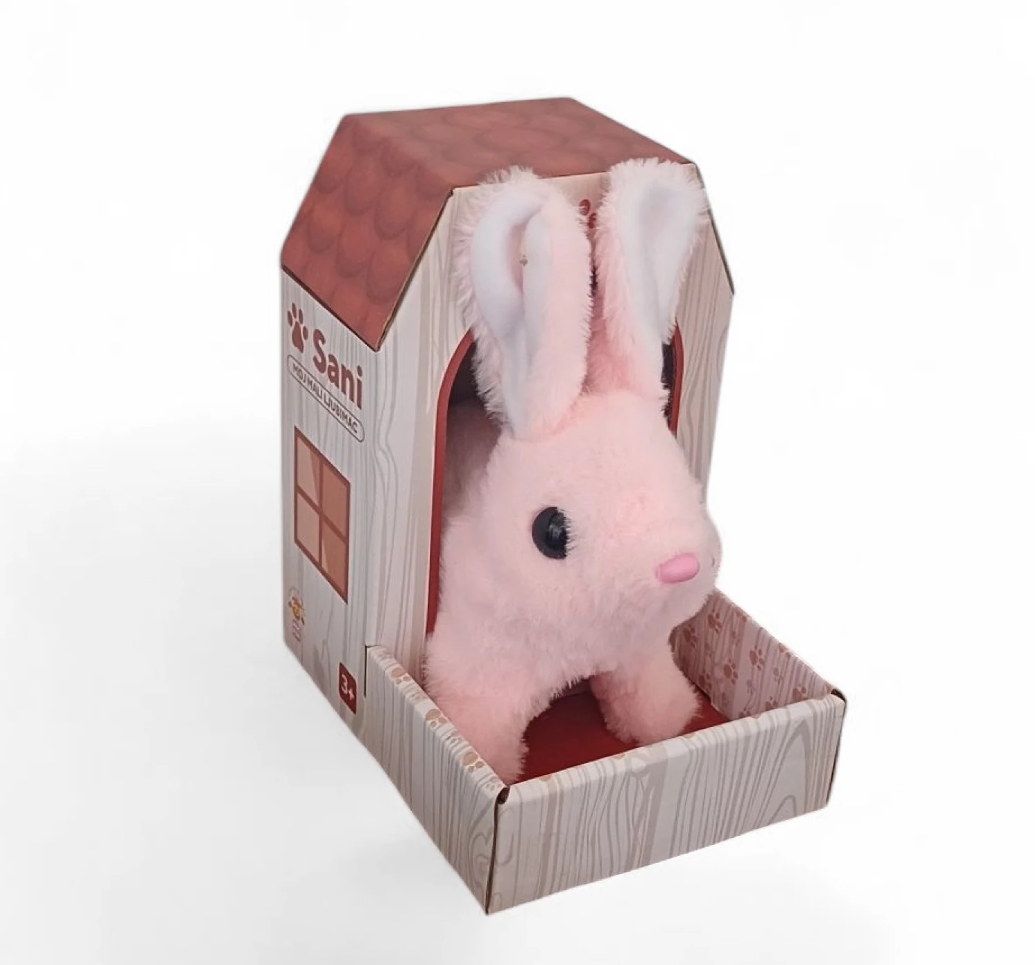 Plisani zec Roze R8218