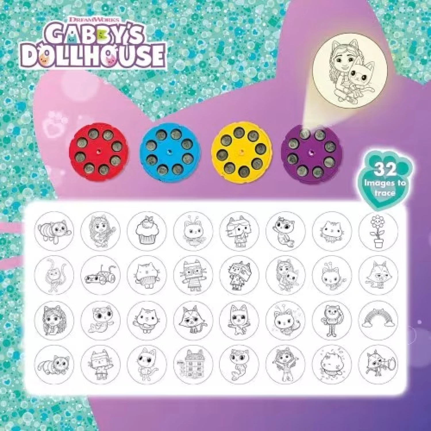 Gabbys Dollhouse Projektor skola crtanja 106936