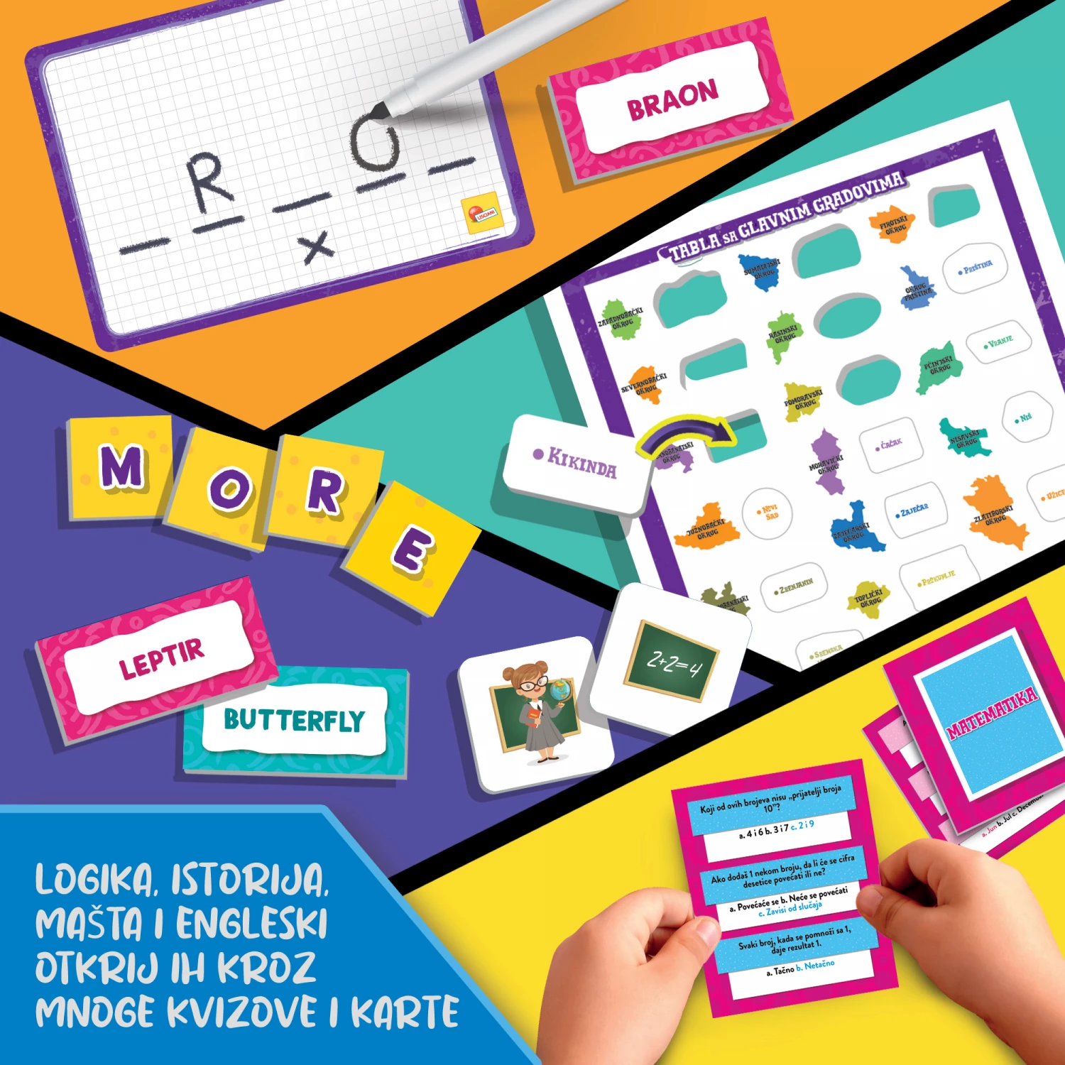 Mali genije SR set 50 edukativnih igrica Lisciani RS107421