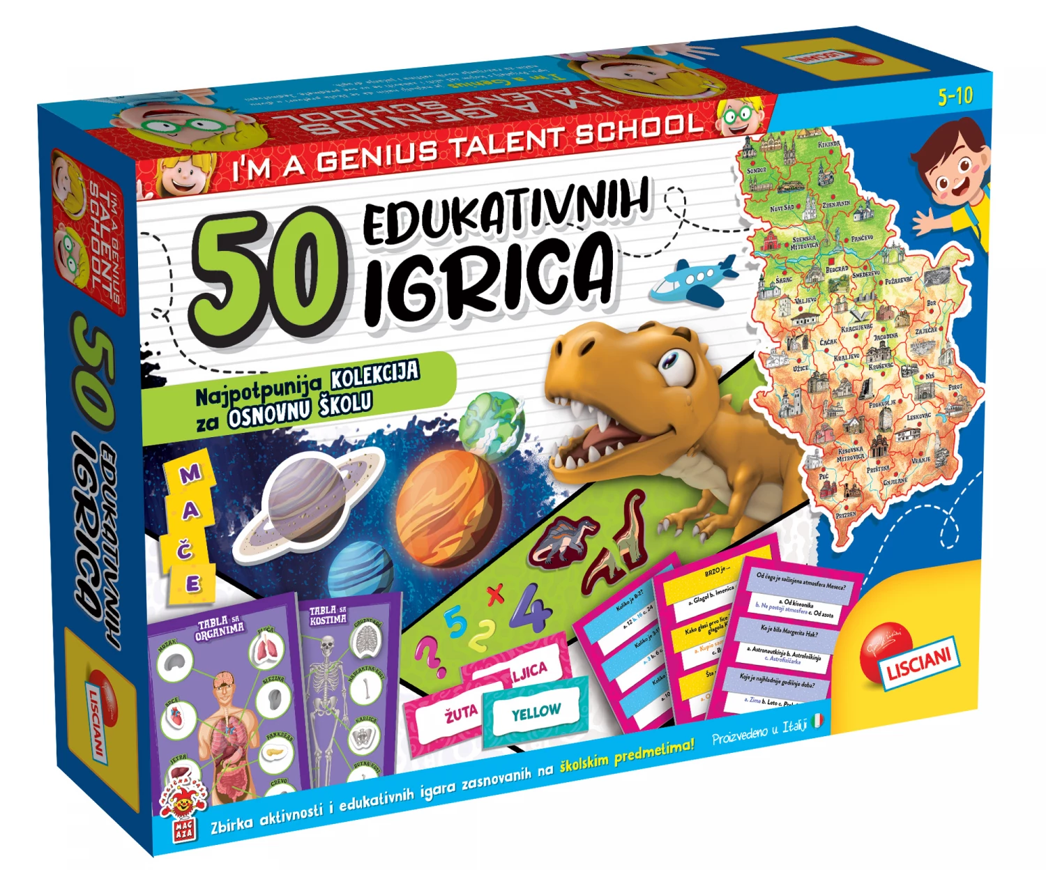 Mali genije SR set 50 edukativnih igrica Lisciani RS107421