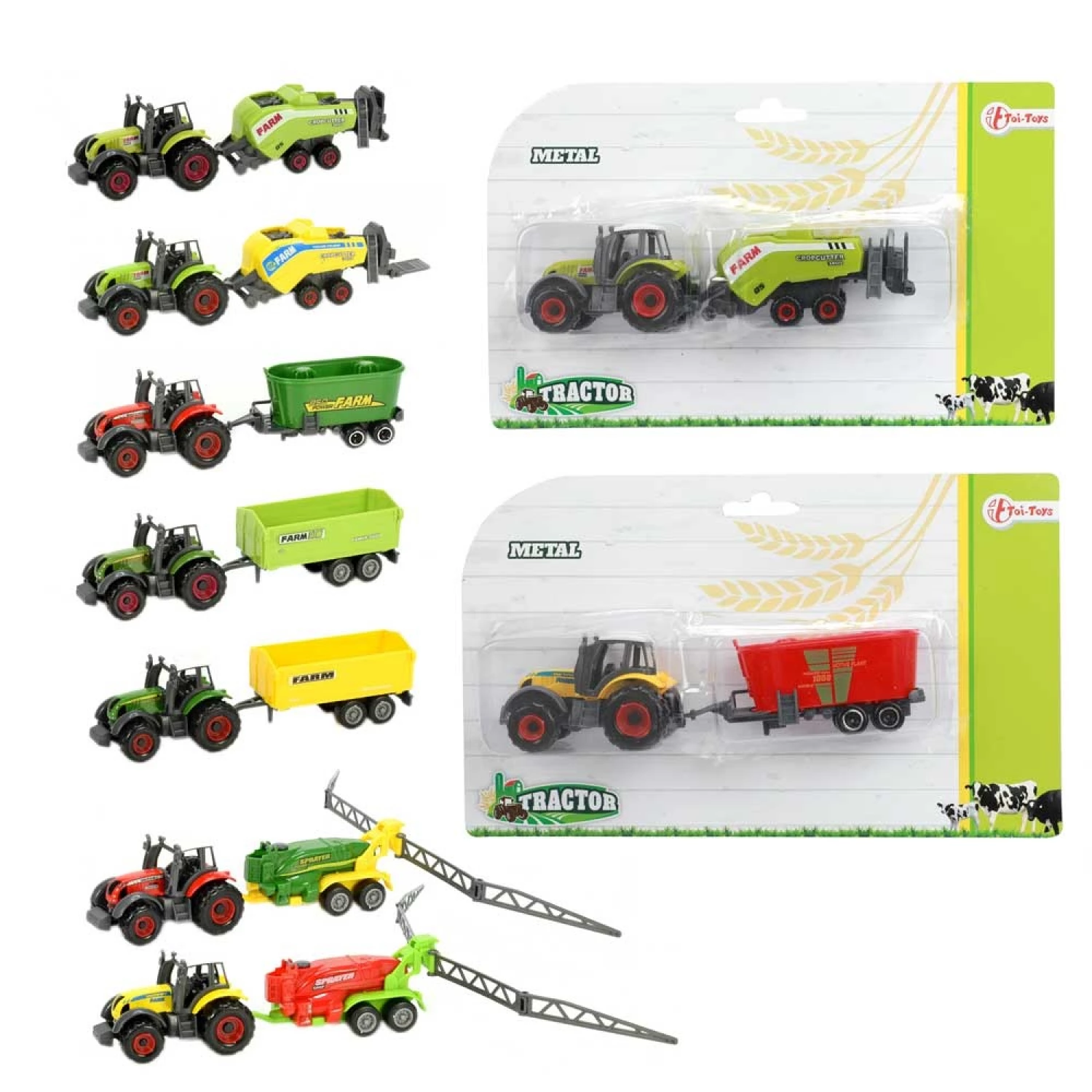 ACKERS VILLE Traktor farming sa prikolicom 7cm 8-ass 28498Z