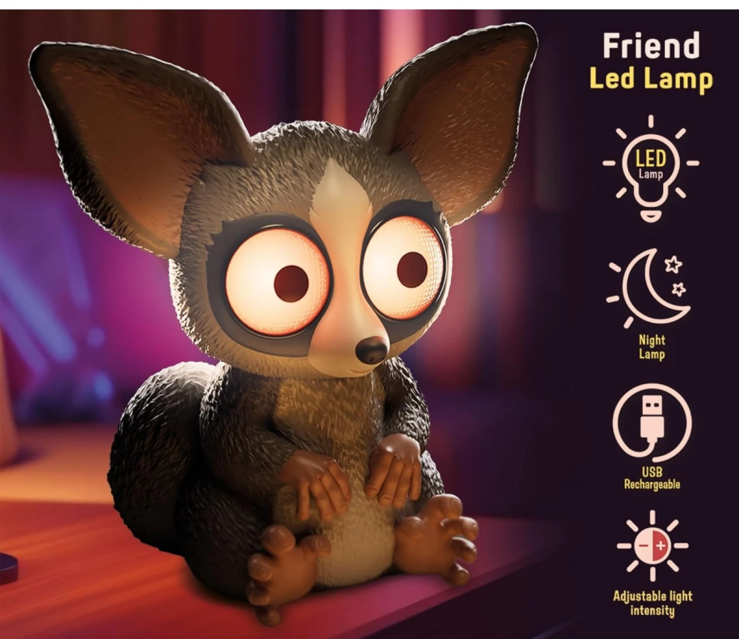 RAINY DAYS BUSHBABY Led lampa Lisciani 113583