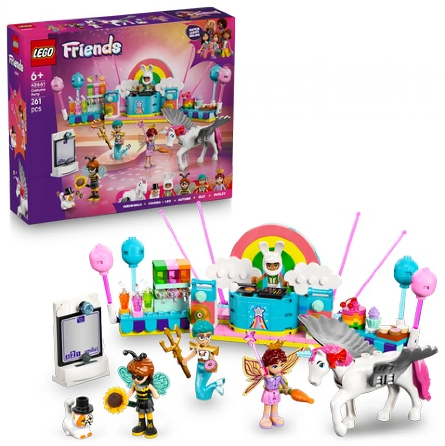 LEGO FRIENDS COSTUME PARTY WITH UNICORN  FAIRY