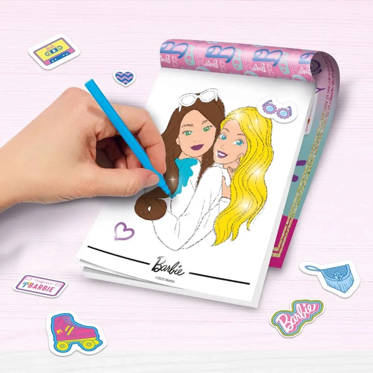 Barbie notes sketchbook glitter Lisciani 13195
