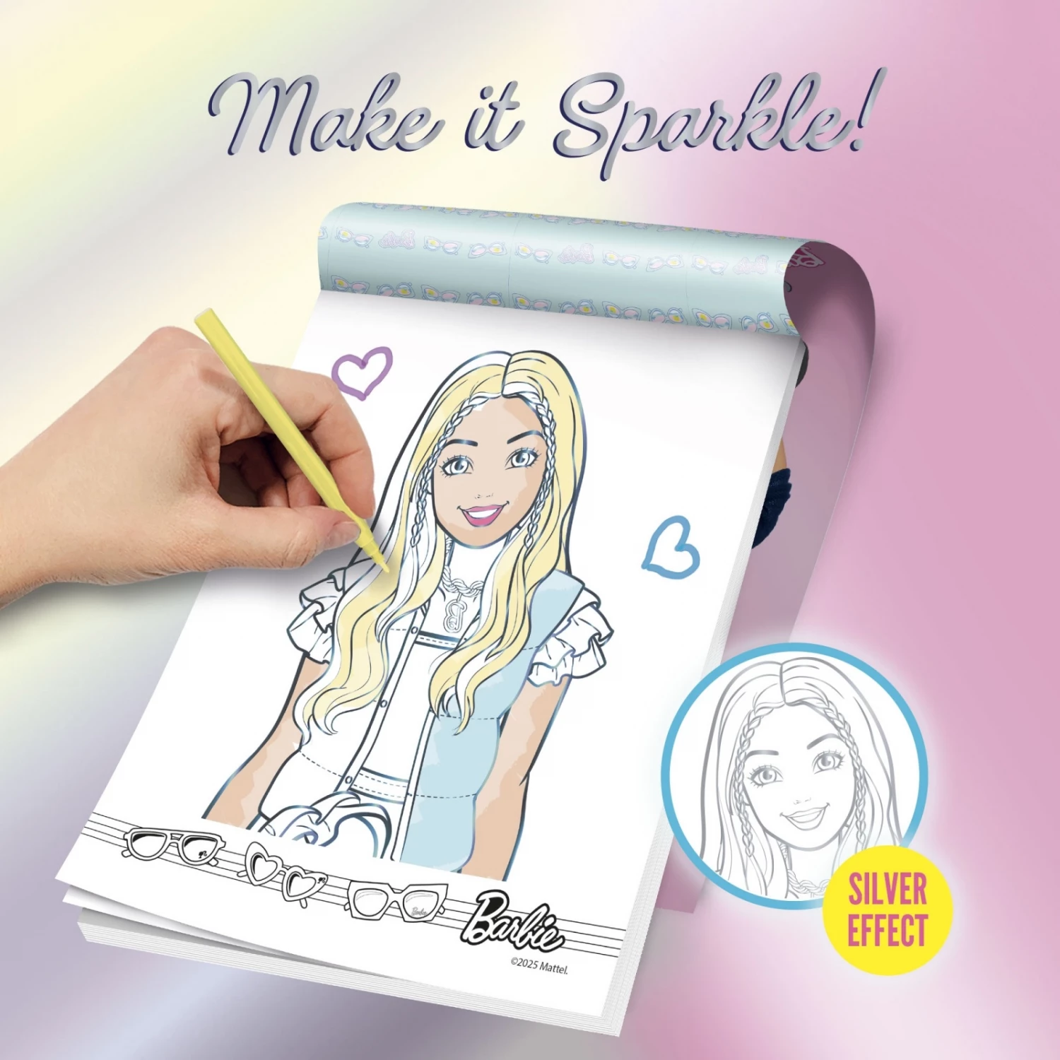 Barbie notes sketchbook make it sparkle! Lisciani 13201