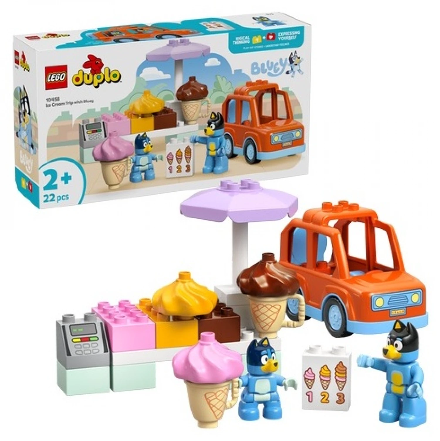LEGO DUPLO BERRY ICE CREAM TRIP WITH BLUEY