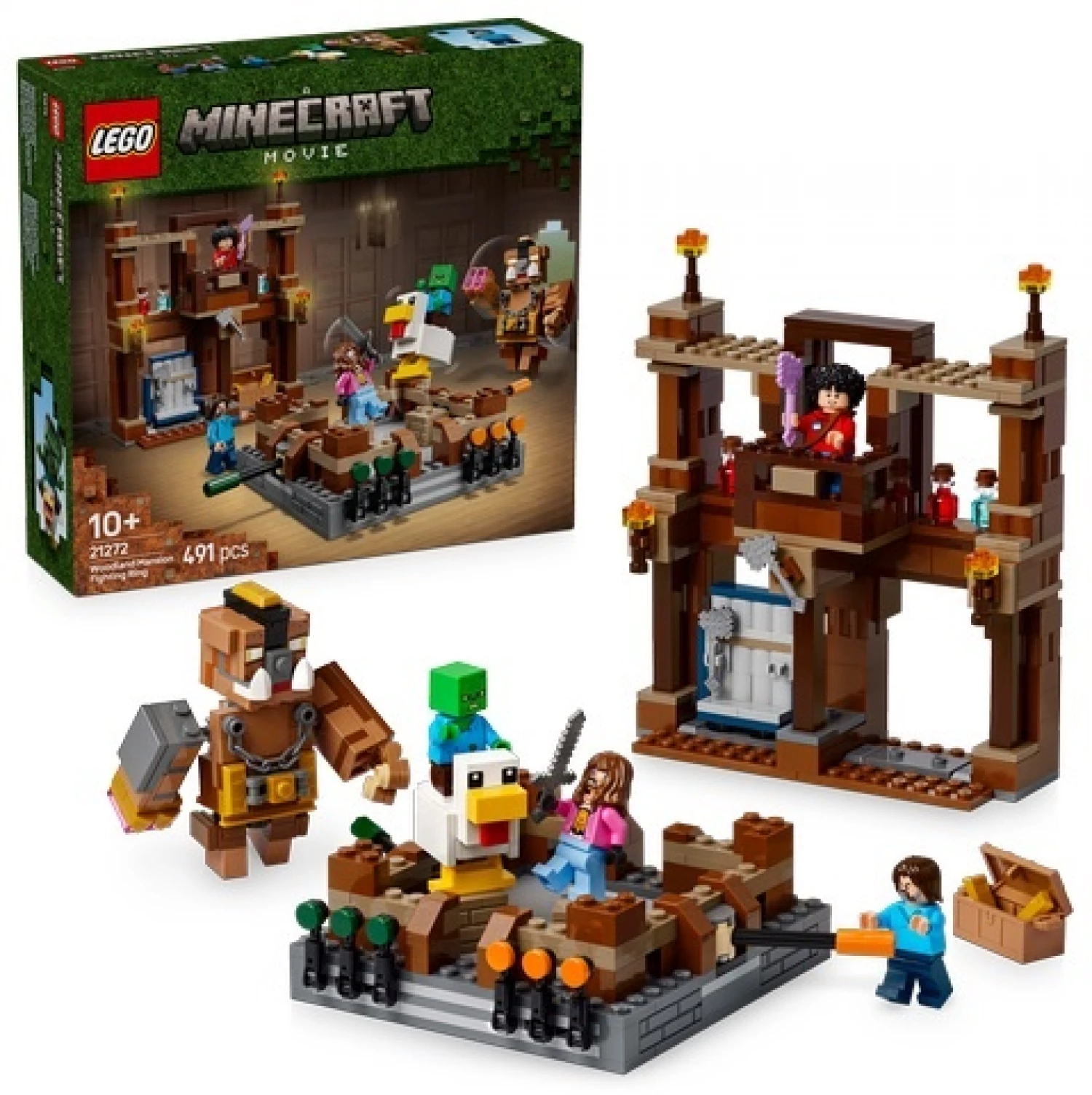 LEGO MINCRAFT WOODLAND MANSION FIGHTING RING