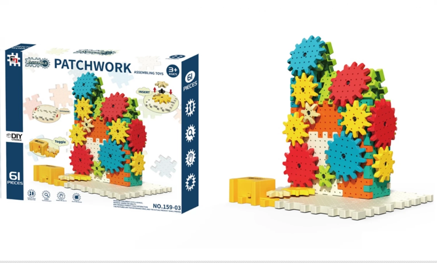 MEHANIZAM ZUPČANICI 2U1 EDUKATIVNA IGRA 61PCS