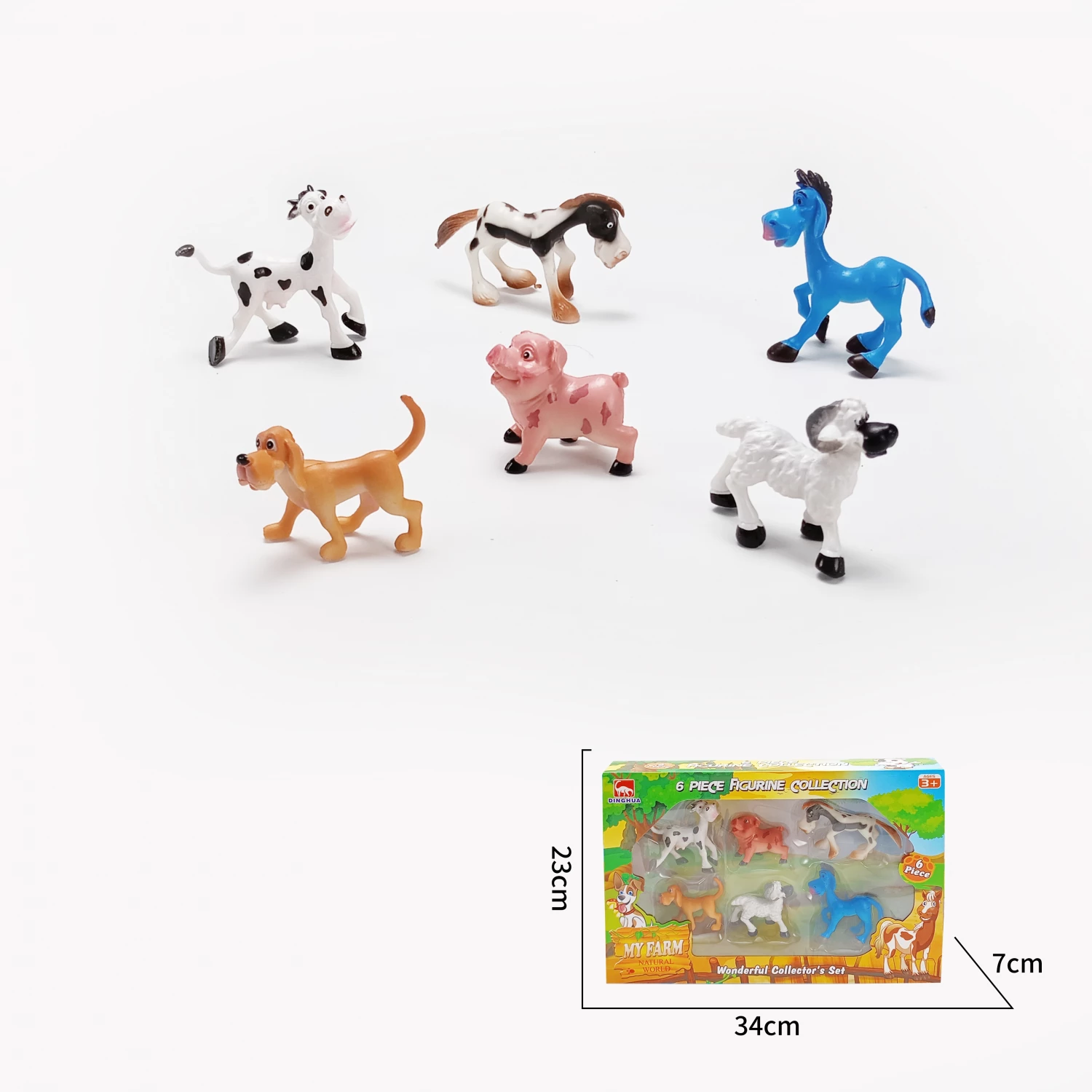 Domace zivotinje u kutiji 6pcs K522-1