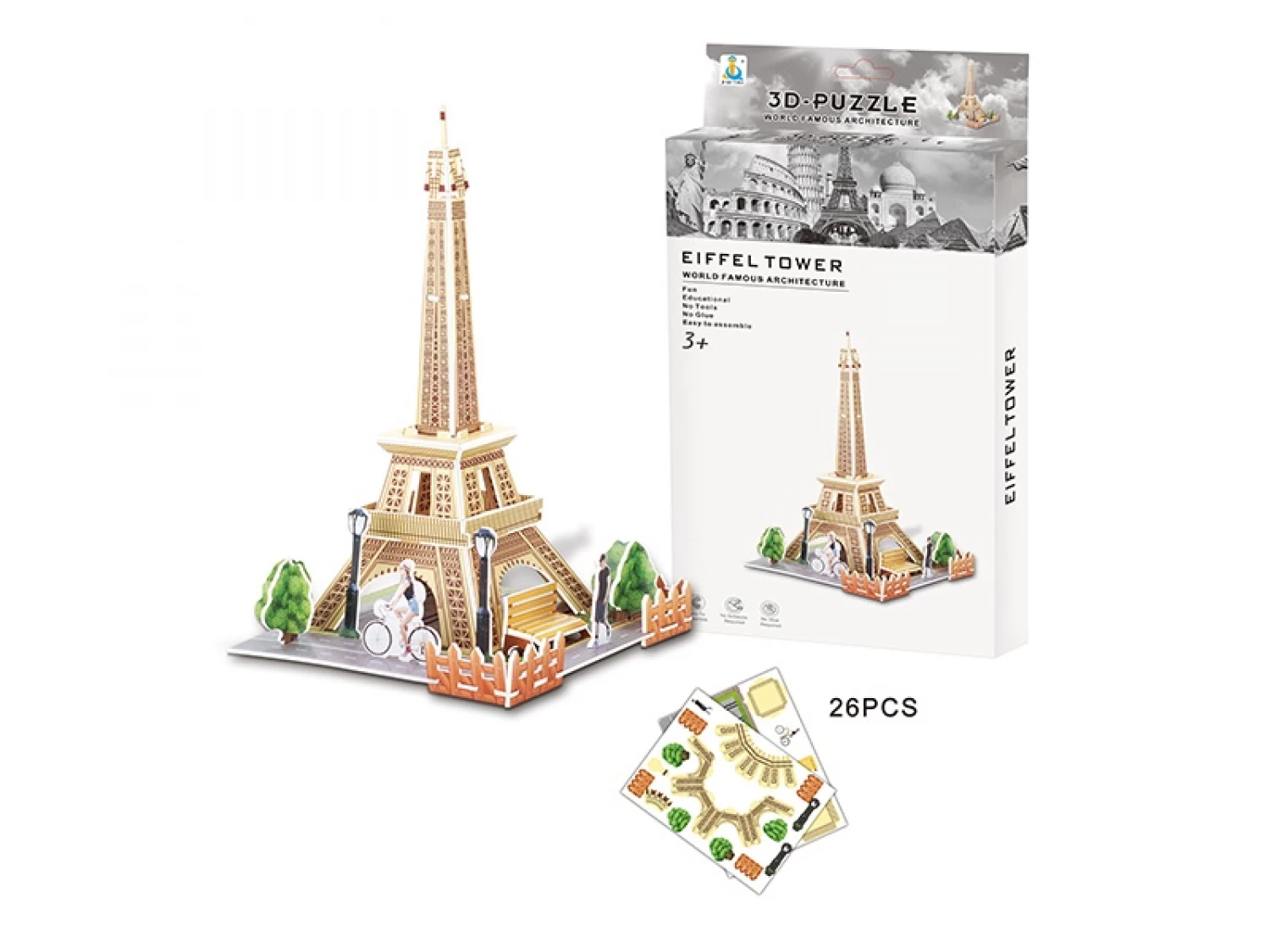 3D slagalica Ajfelova kula 168-D25