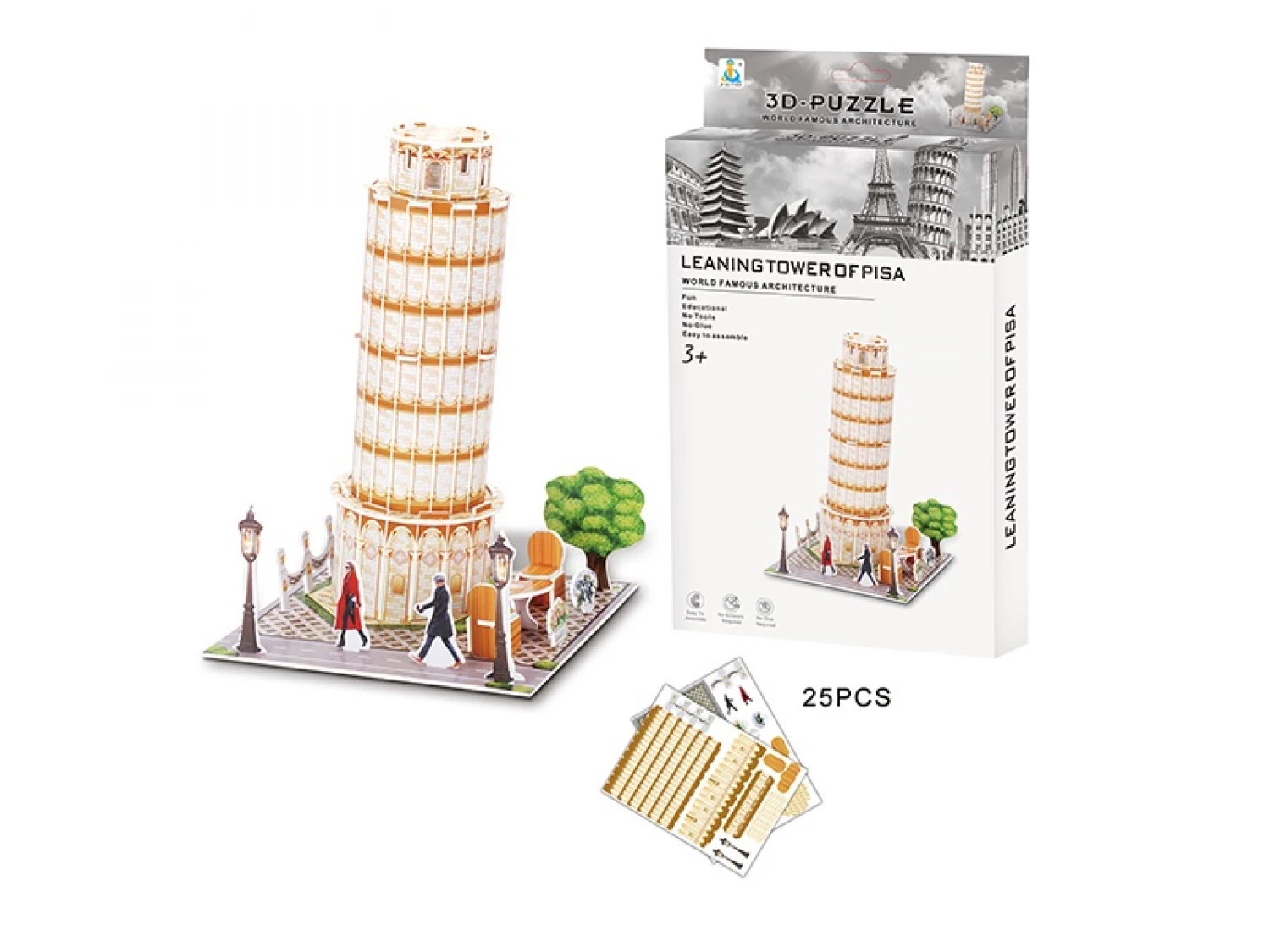 3D slagalica krivi toranj u Pizi 168-D26