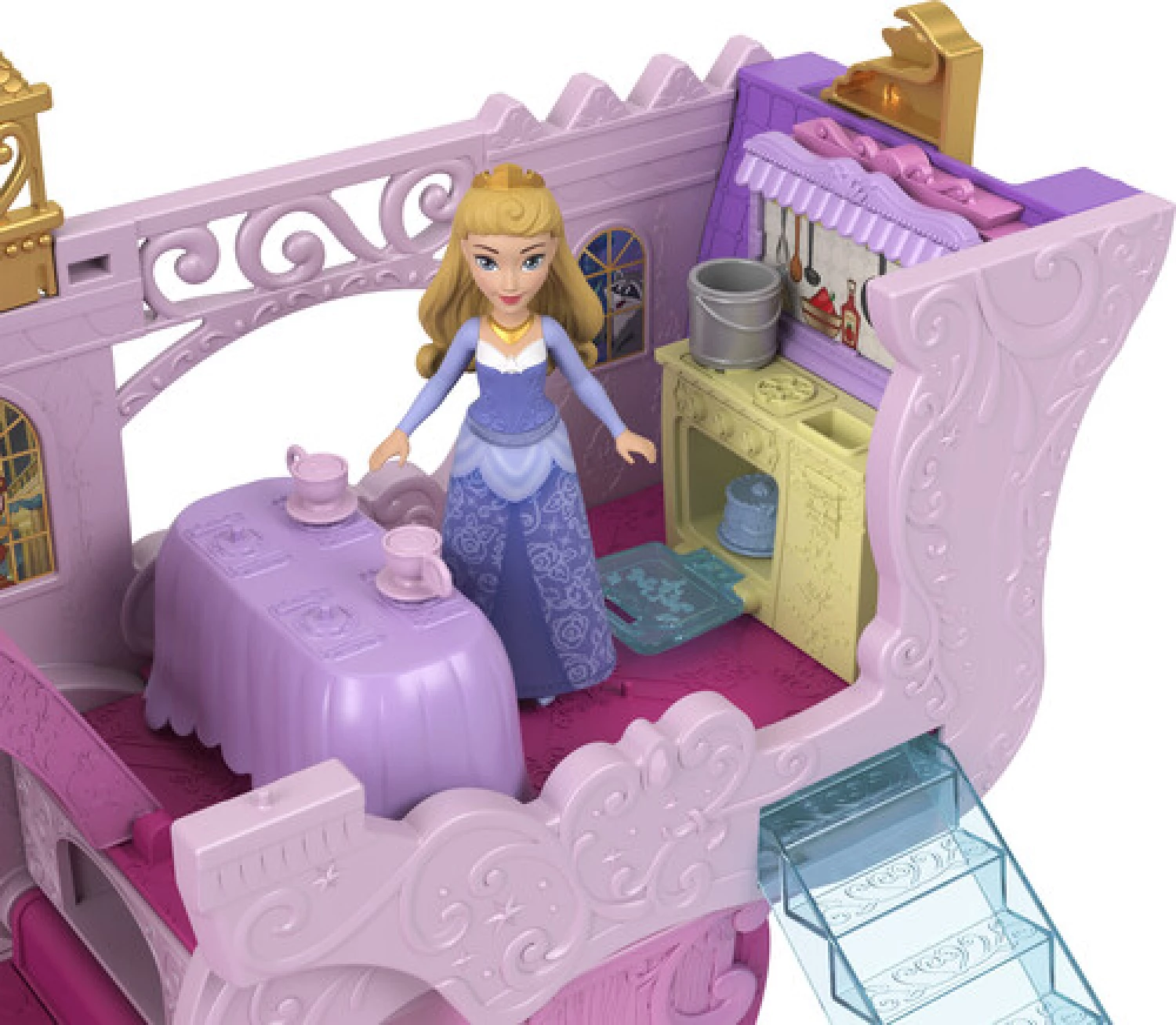 Disney Princess set 2in1 kocija i zamak HWX17-9634