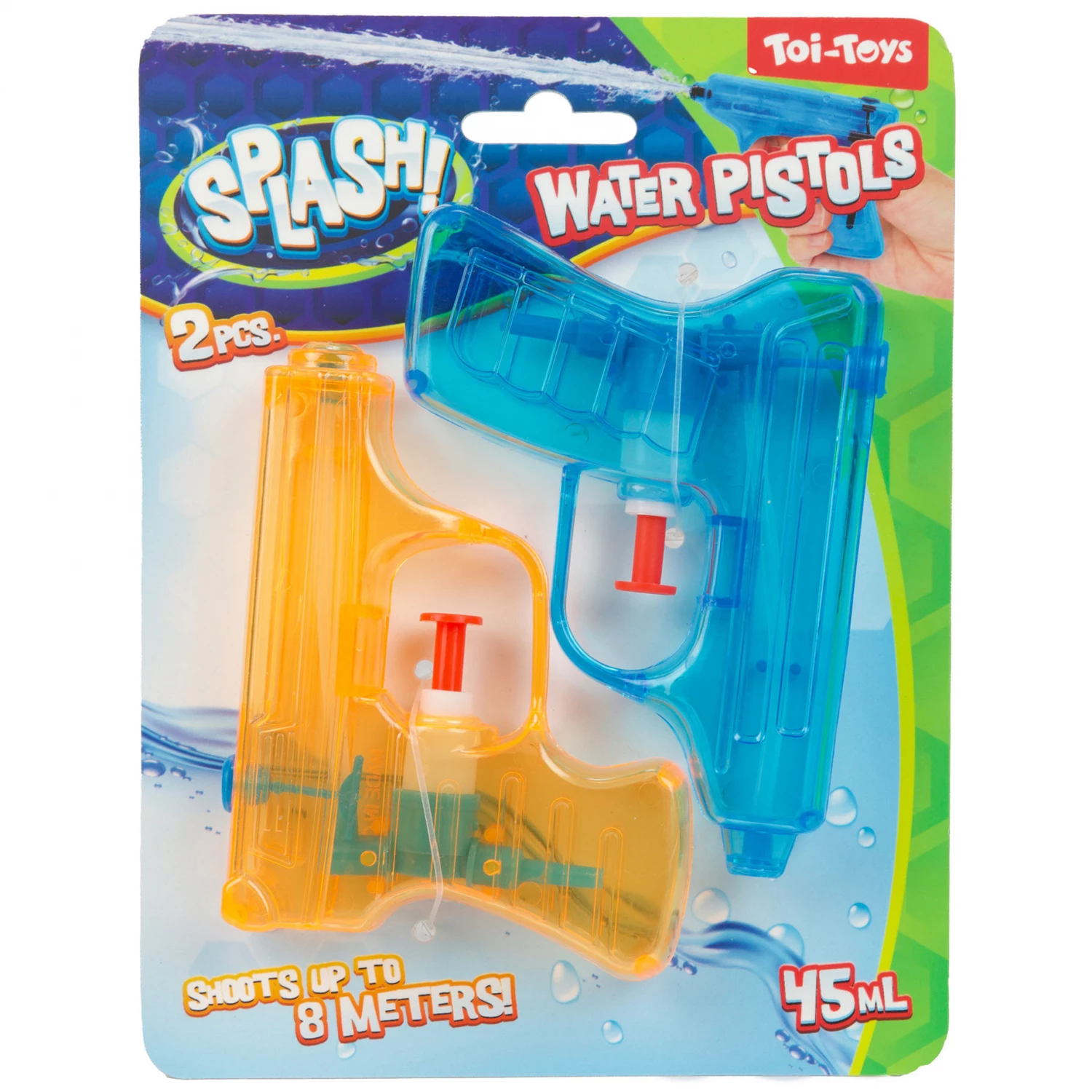 Splash providni pistolj na vodu 2pcs 10cm 3ass 00152Z
