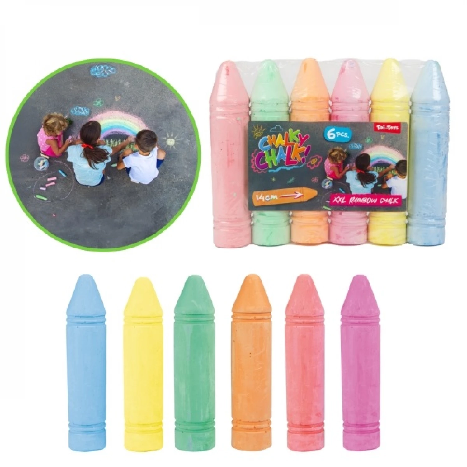 Chalky Chalk kreda za plocnik 6pcs 14cm XL 00213A