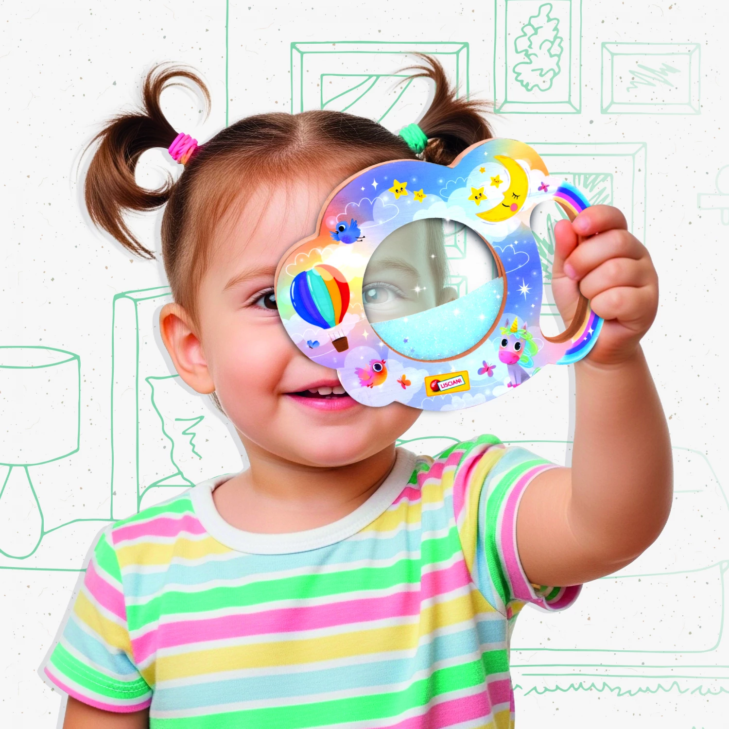 Montesori drveni SENSORY Oblak Lisciani 117833