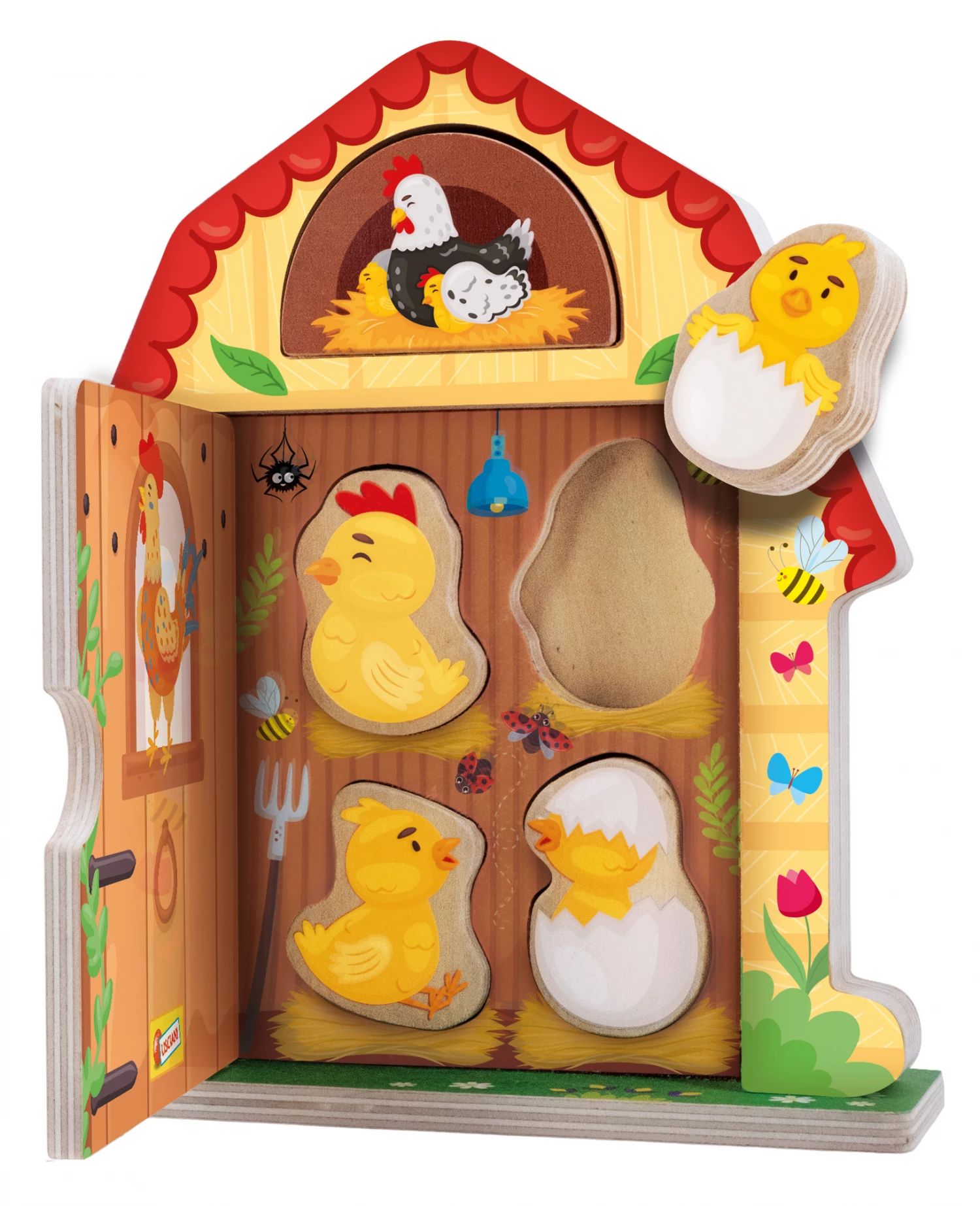 Montesori drvena kucica Farm porodica Lisciani 117826