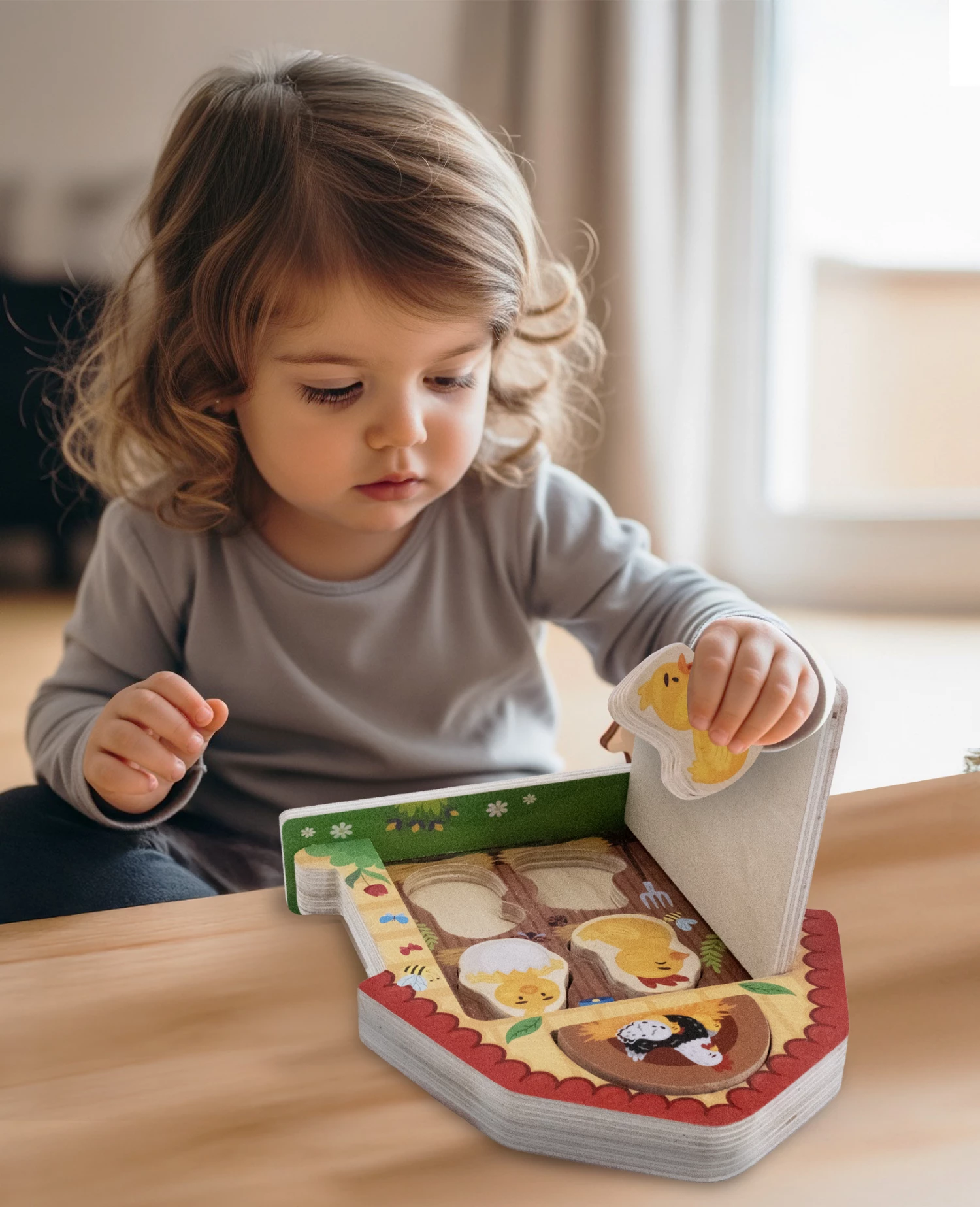 Montesori drvena kucica Farm porodica Lisciani 117826