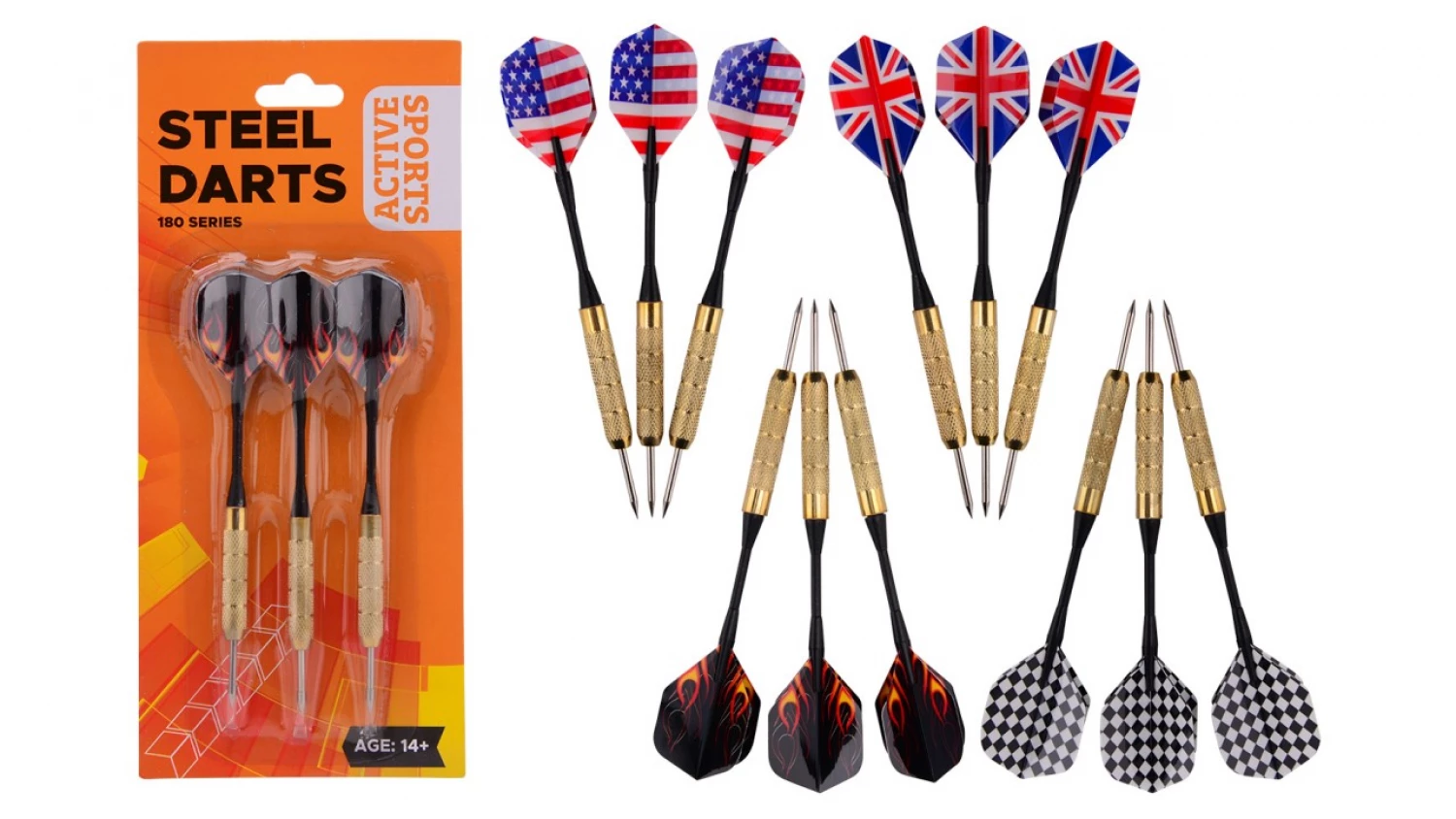 Sports Active pikado strelice 3pcs 4ass 20256