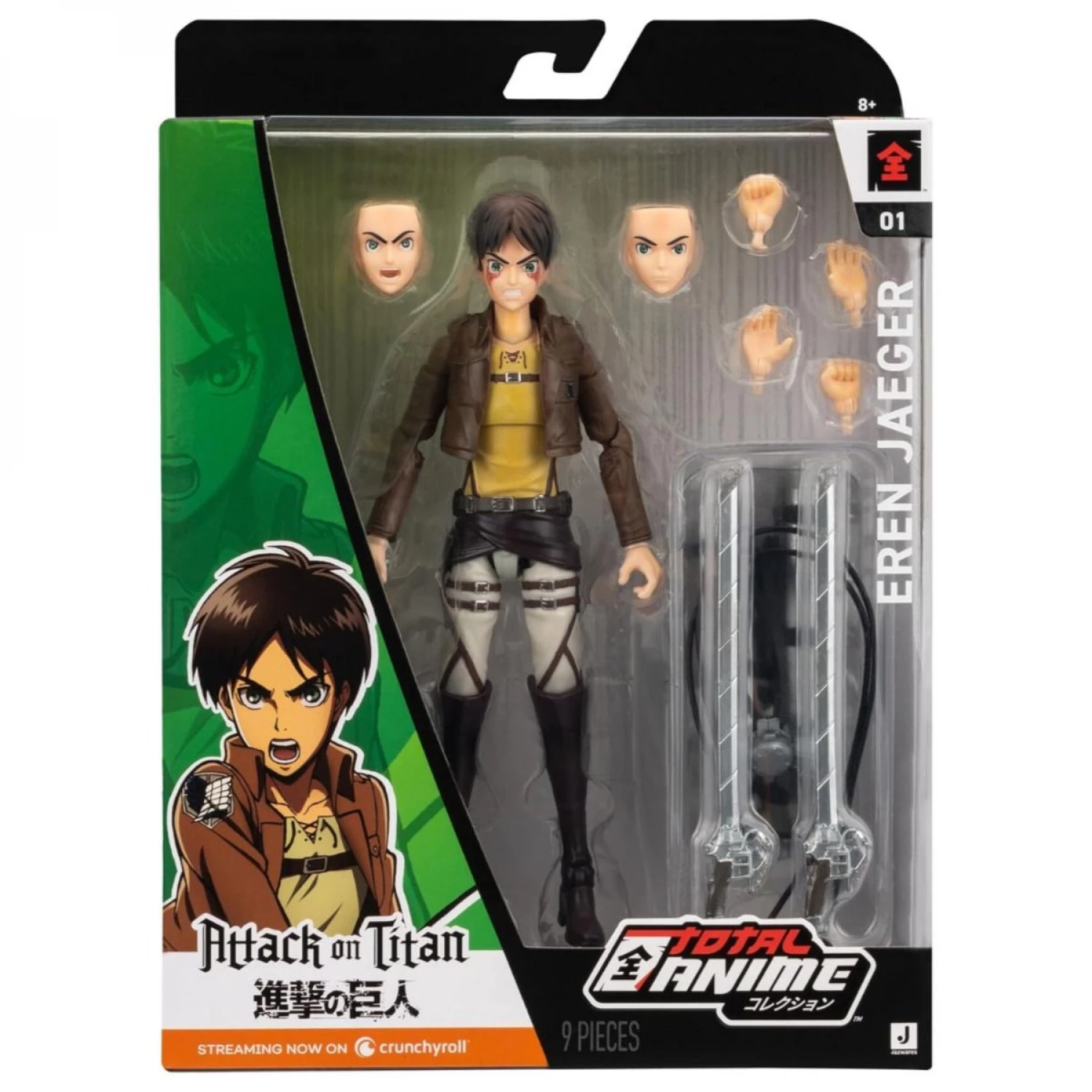 Total Anime figura Attack on Titan Eren Jaeger 16,5x23cm KAZ0006