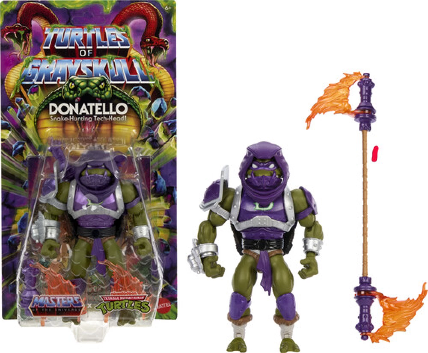 Masters of the Universe figura Turtles of Grayskull Donatello15x29cm JBM98