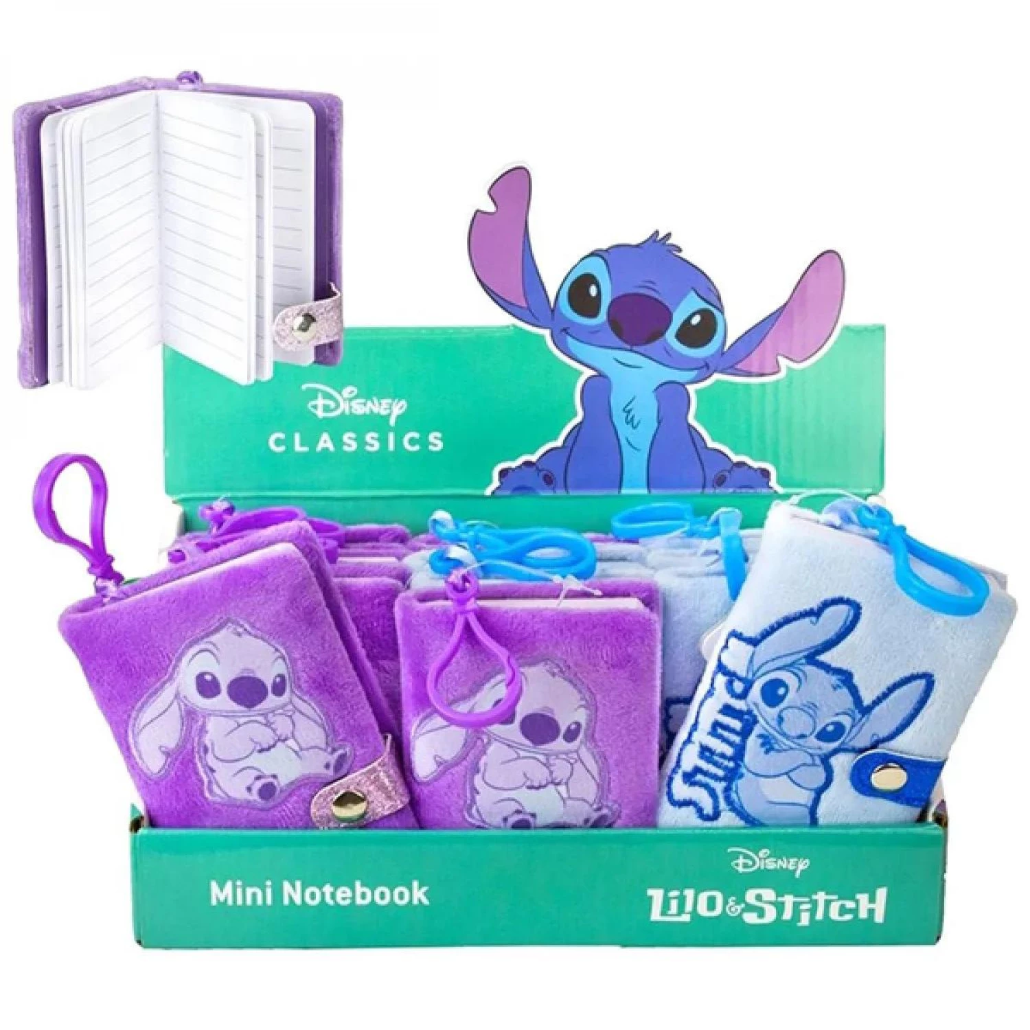 Lilo & Stitch Mini plisani Notebook 7x10cm sa priveskom za torbu 1083360