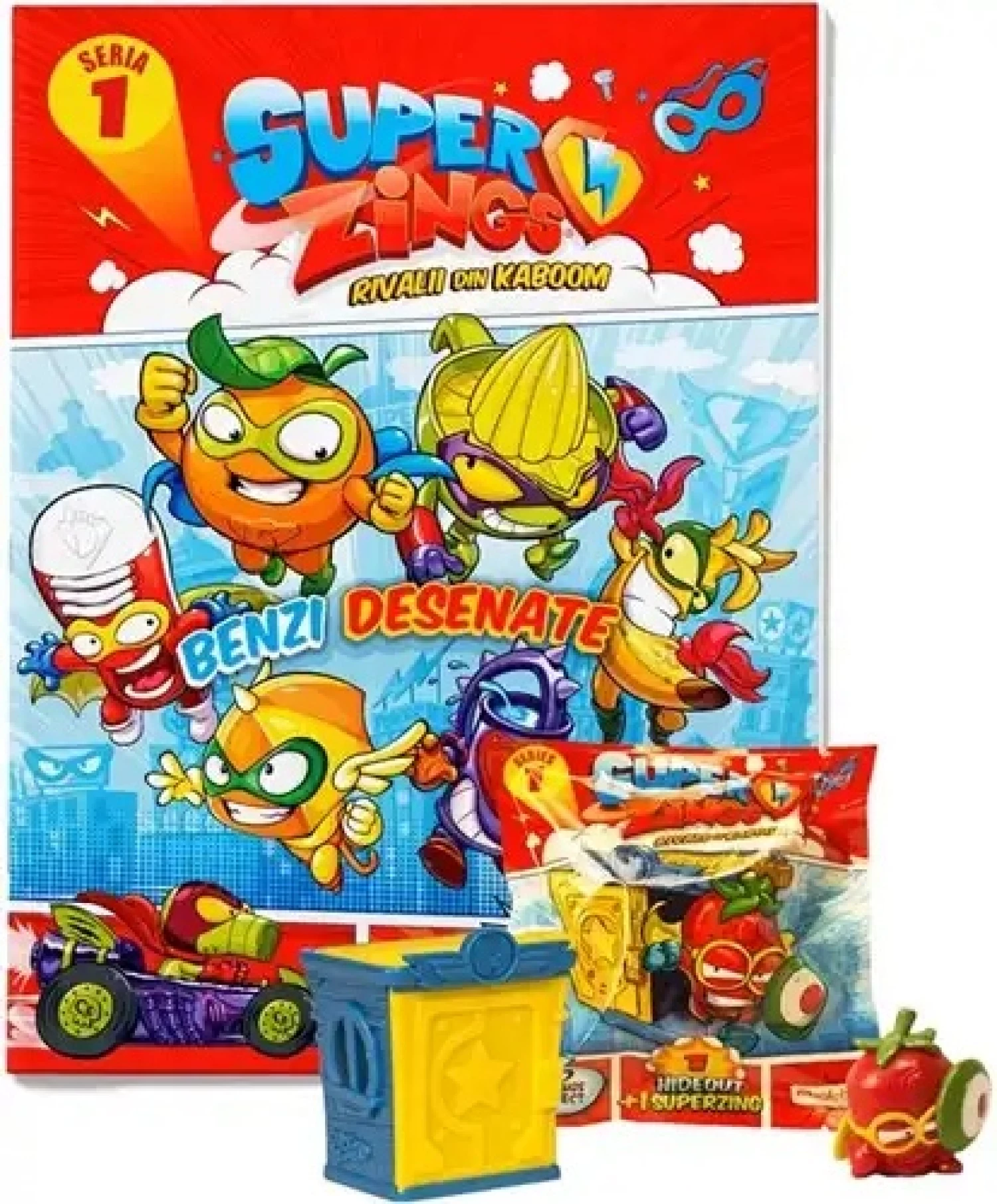 Super Zings kesica Serija 1 Starter Pack 3x Superzings 23,5x31,5cm PSZIS112