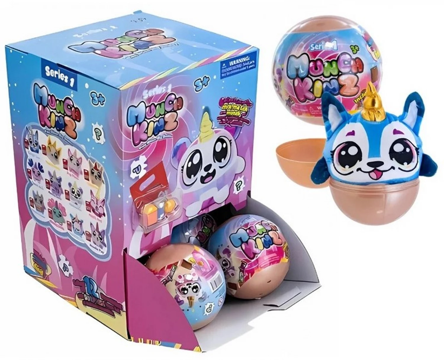 Munch Kinz Surprise lopta10cm sa plis figurom 35077