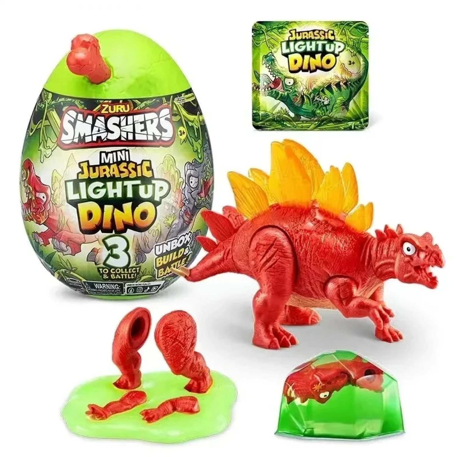 ZURU Smashers jaje Jurassic Light Up Dino 74107TQ5