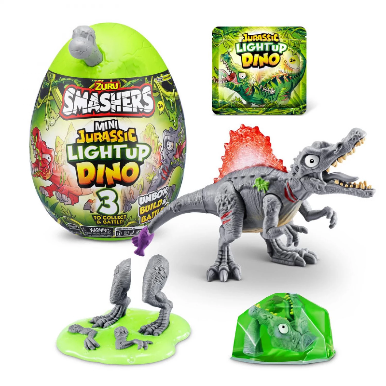 ZURU Smashers jaje Jurassic Light Up Dino 74107TQ5
