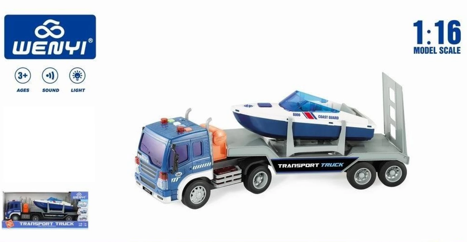 Transportni kamion I camac sa svetlom i zvukom Wenyi 1:14 WY571M