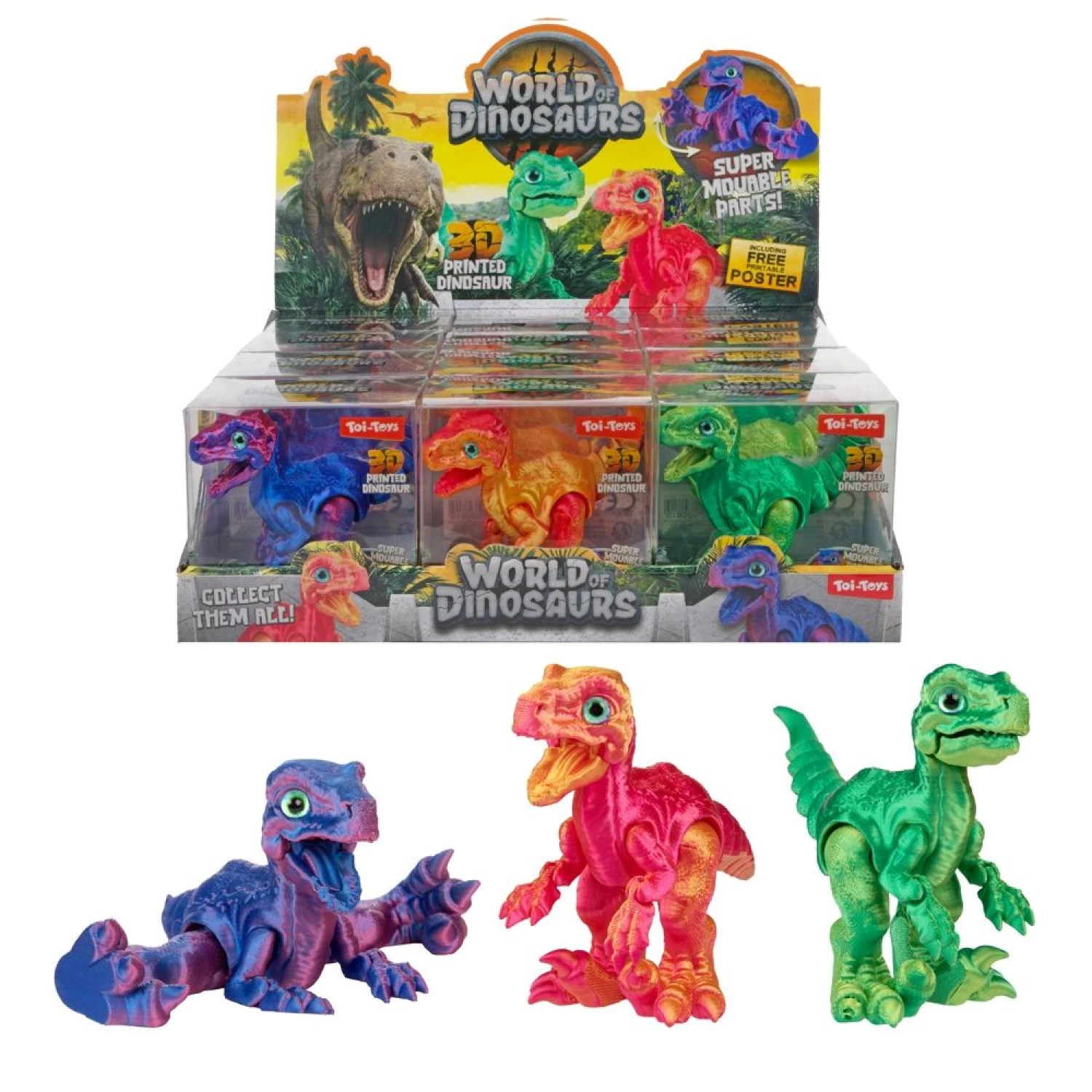 DINOSAURUS FIGURA SHINY 3ASS