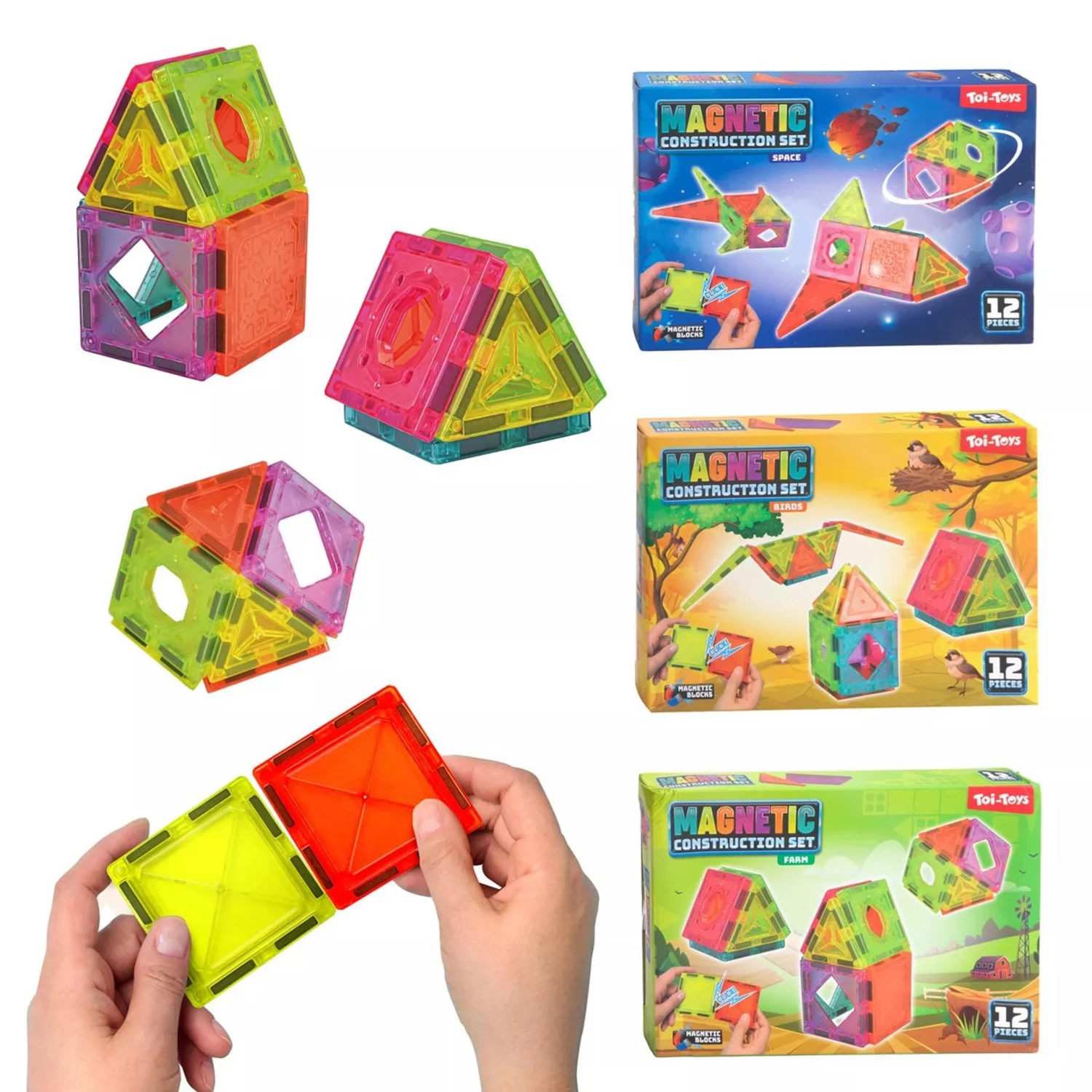 MAGNETNI GRAĐEVINSKI SET 12 DELOVA