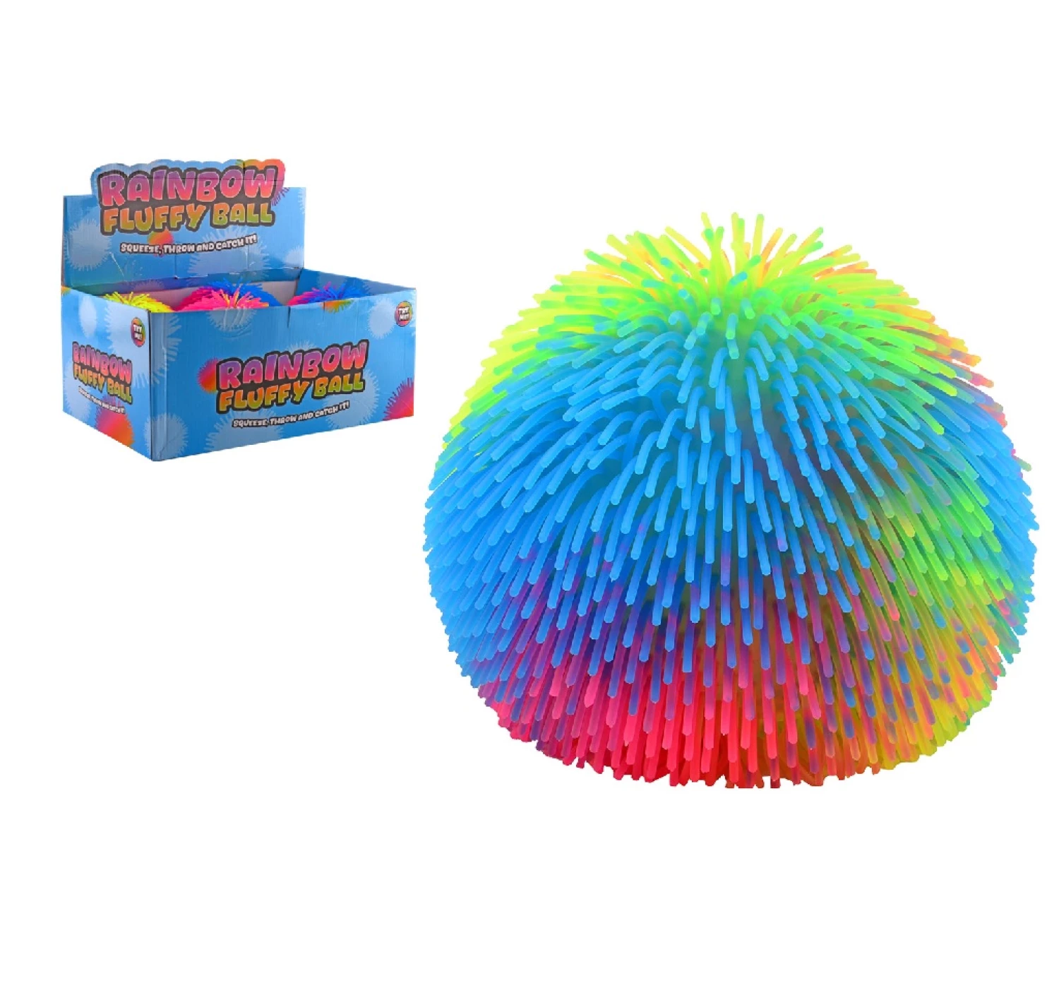 ČUPAVA LOPTA 22CM RAINBOW FLUFFY