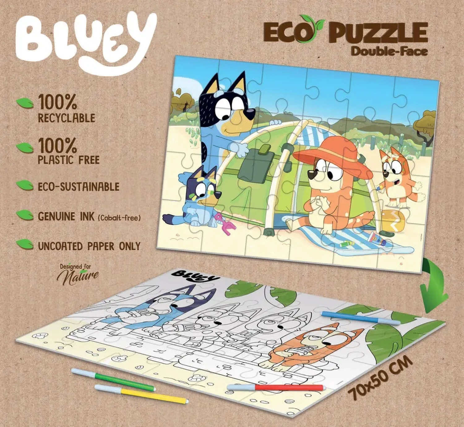 Slagalica ECO Lisciani 24pcs Bluey 104802