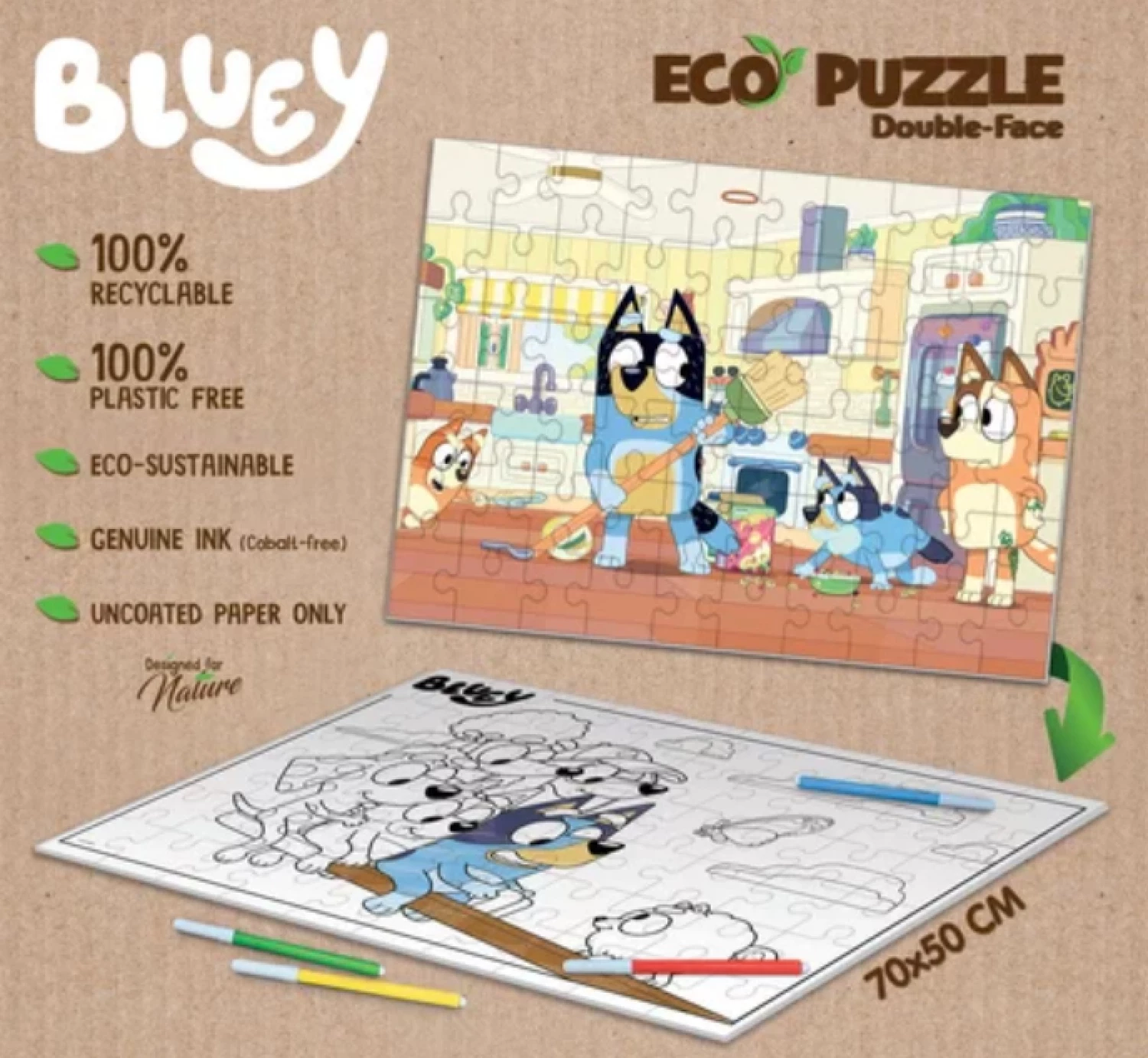 Slagalica ECO Lisciani 60pcs Bluey 104819